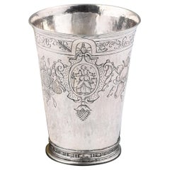 Belle et rare coupe en argent, Cologne, vers 1600