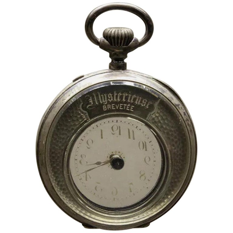 Fine and Rare Swiss Mystery Solid Silver Pocket Watch for Spares or