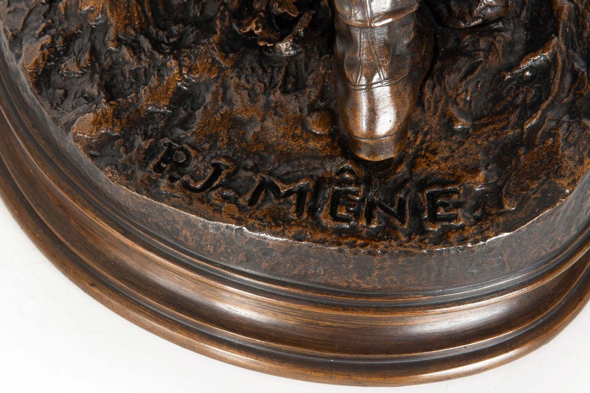 Fina y rara escultura de bronce antiguo 
