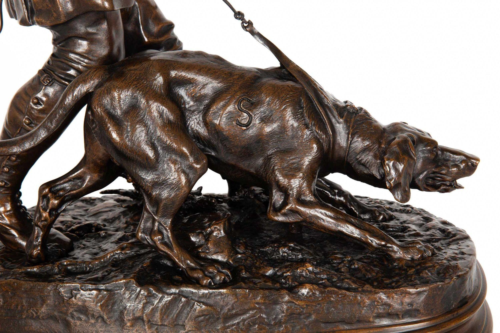 Fina y rara escultura de bronce antiguo 