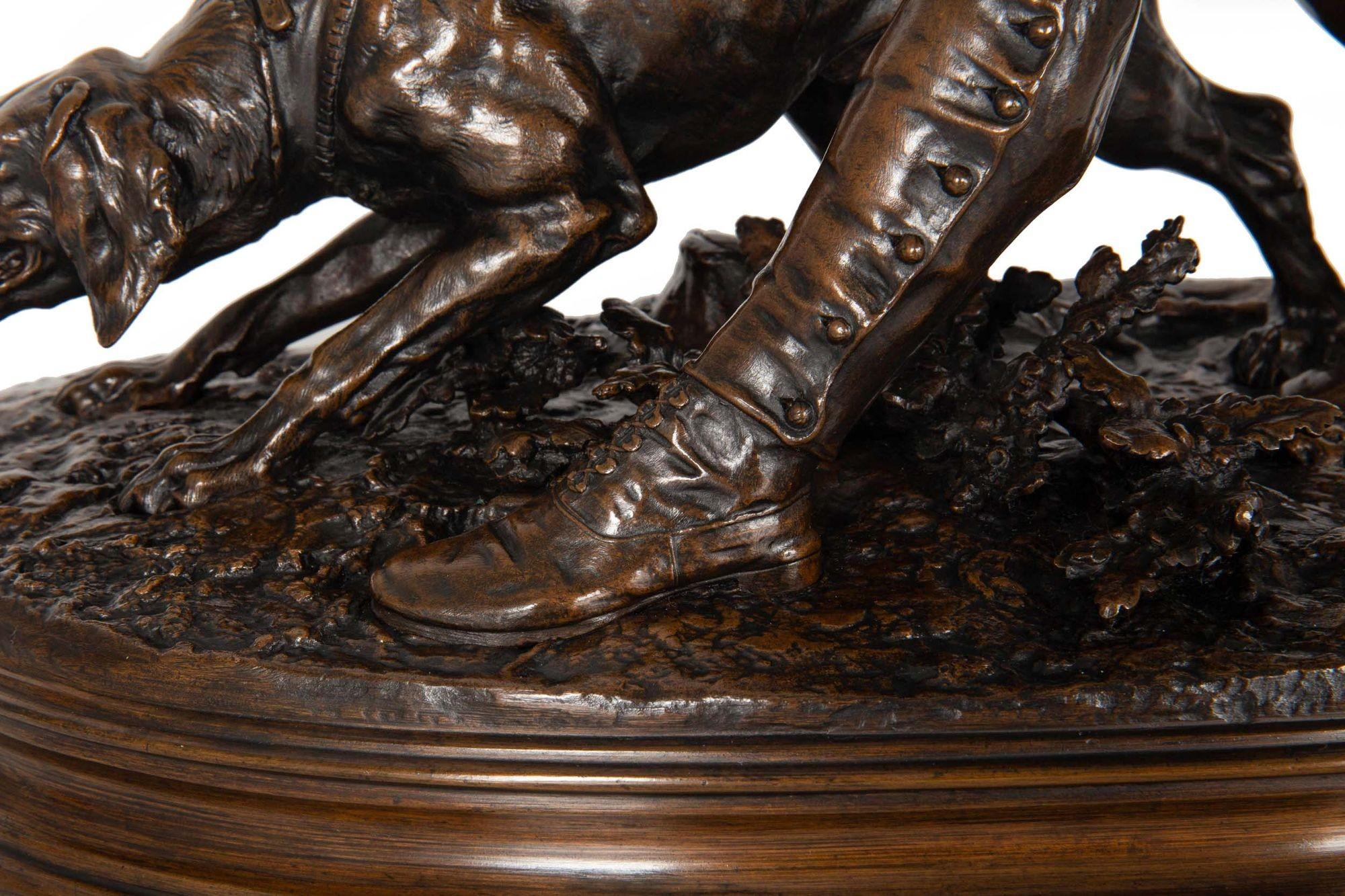 Fina y rara escultura de bronce antiguo 