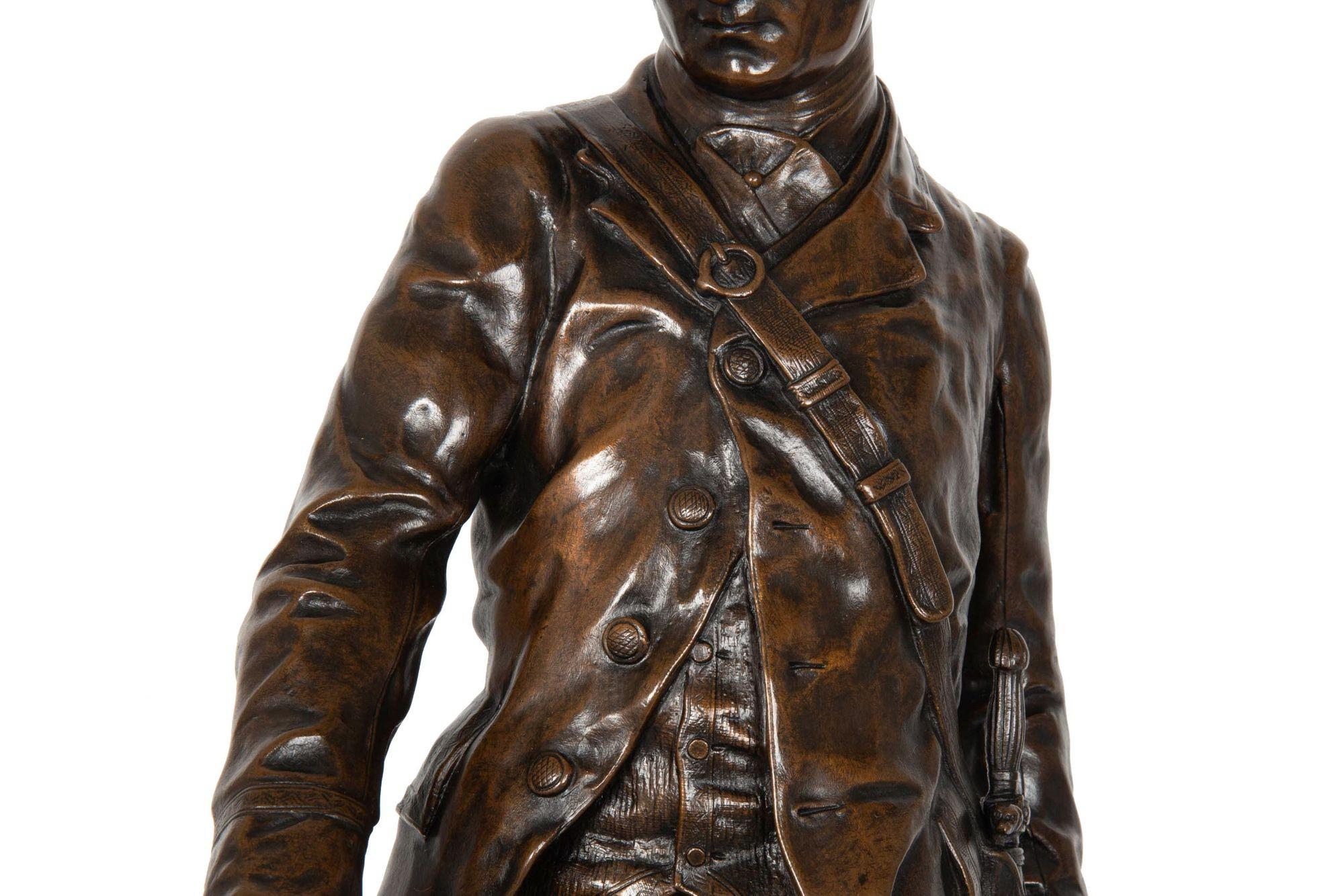 Fina y rara escultura de bronce antiguo 