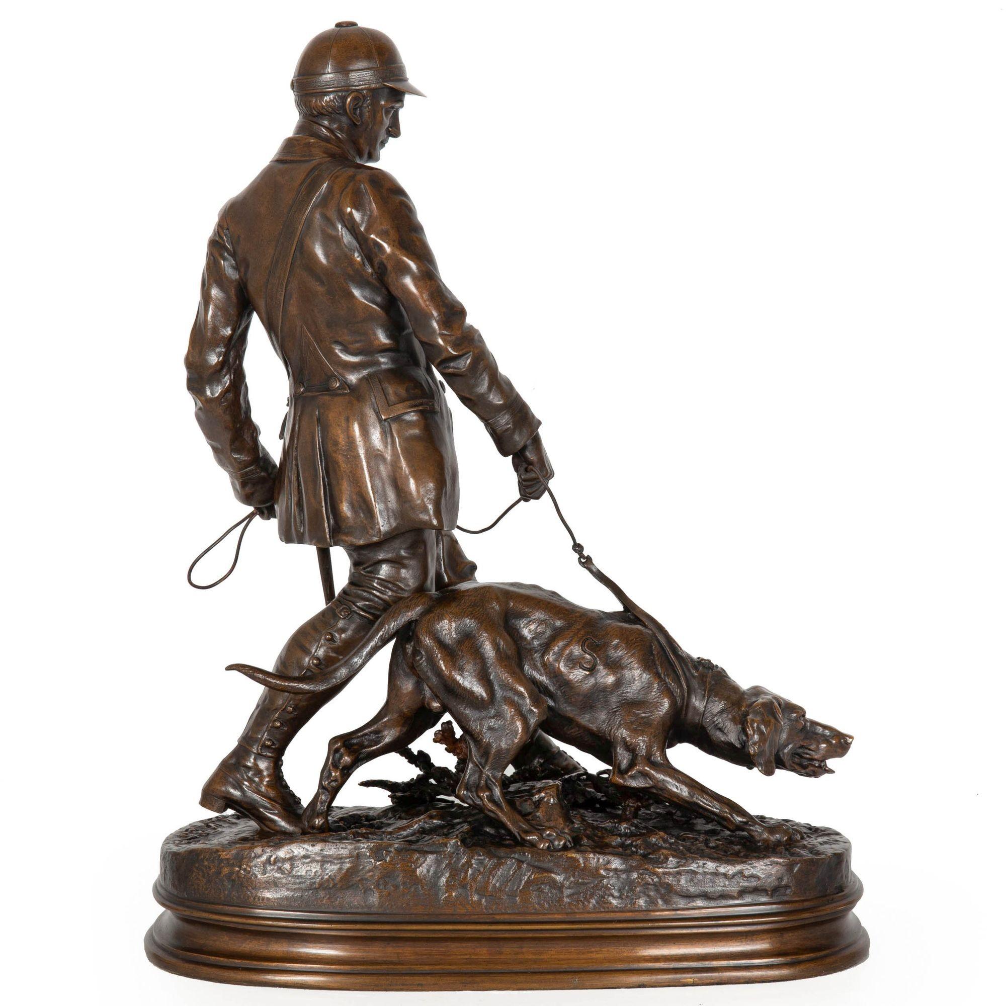 Fina y rara escultura de bronce antiguo 