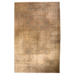 Anitque Indian Animal Hand Knotted Wool Rug