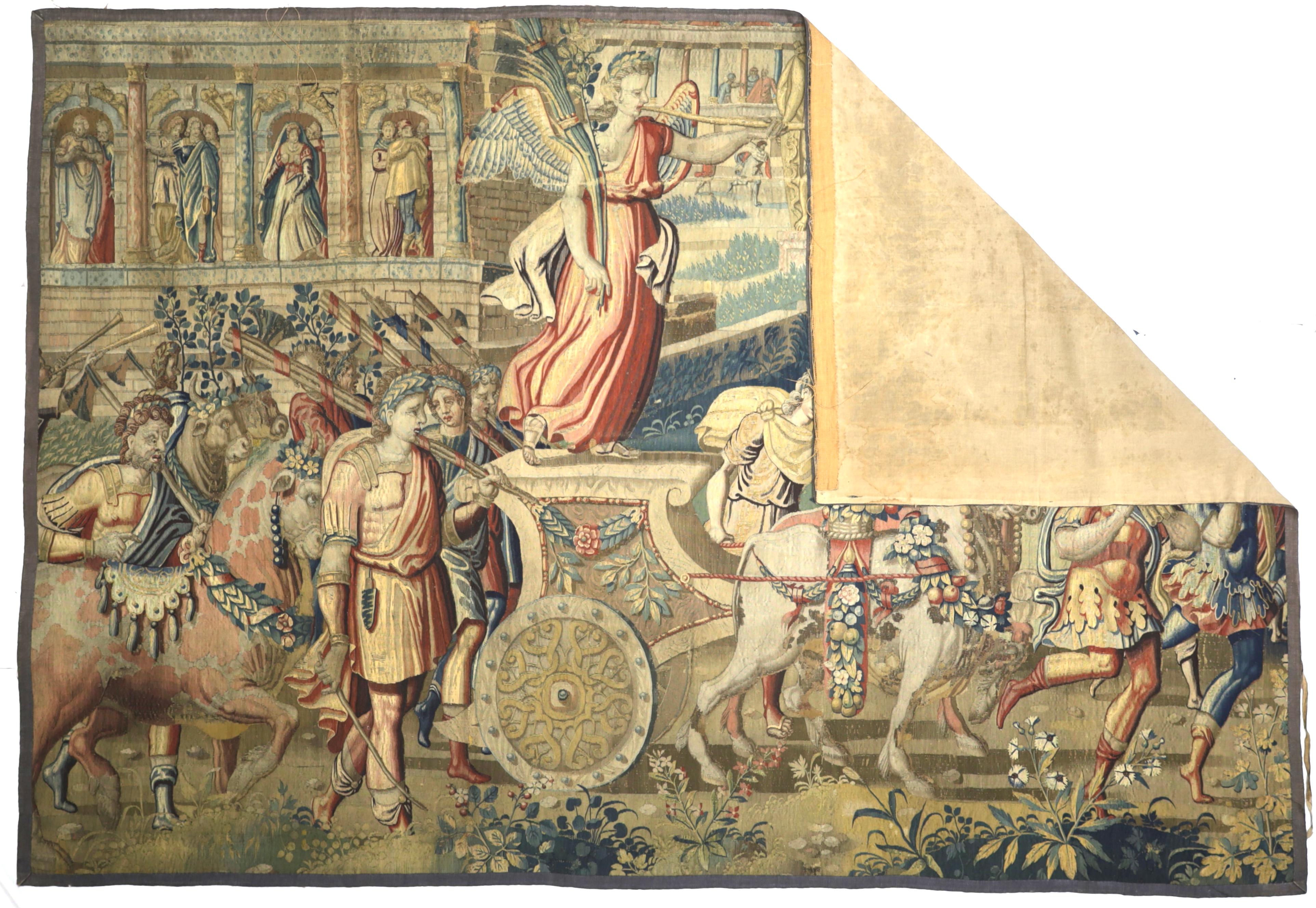 Fine arazzo francese del XVI secolo 7'7