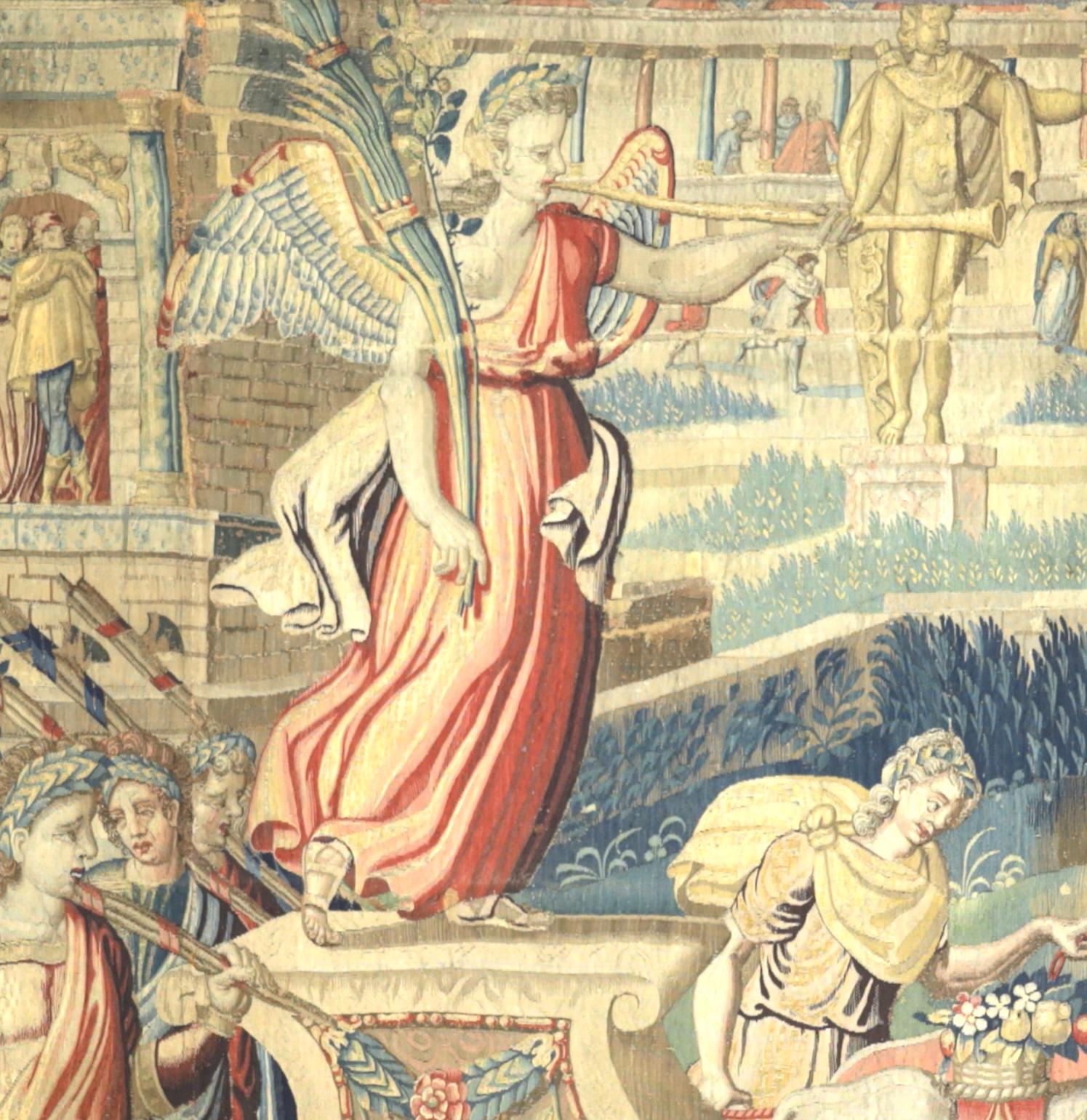 Fino al XVIII secolo Fine arazzo francese del 16° secolo 7'7