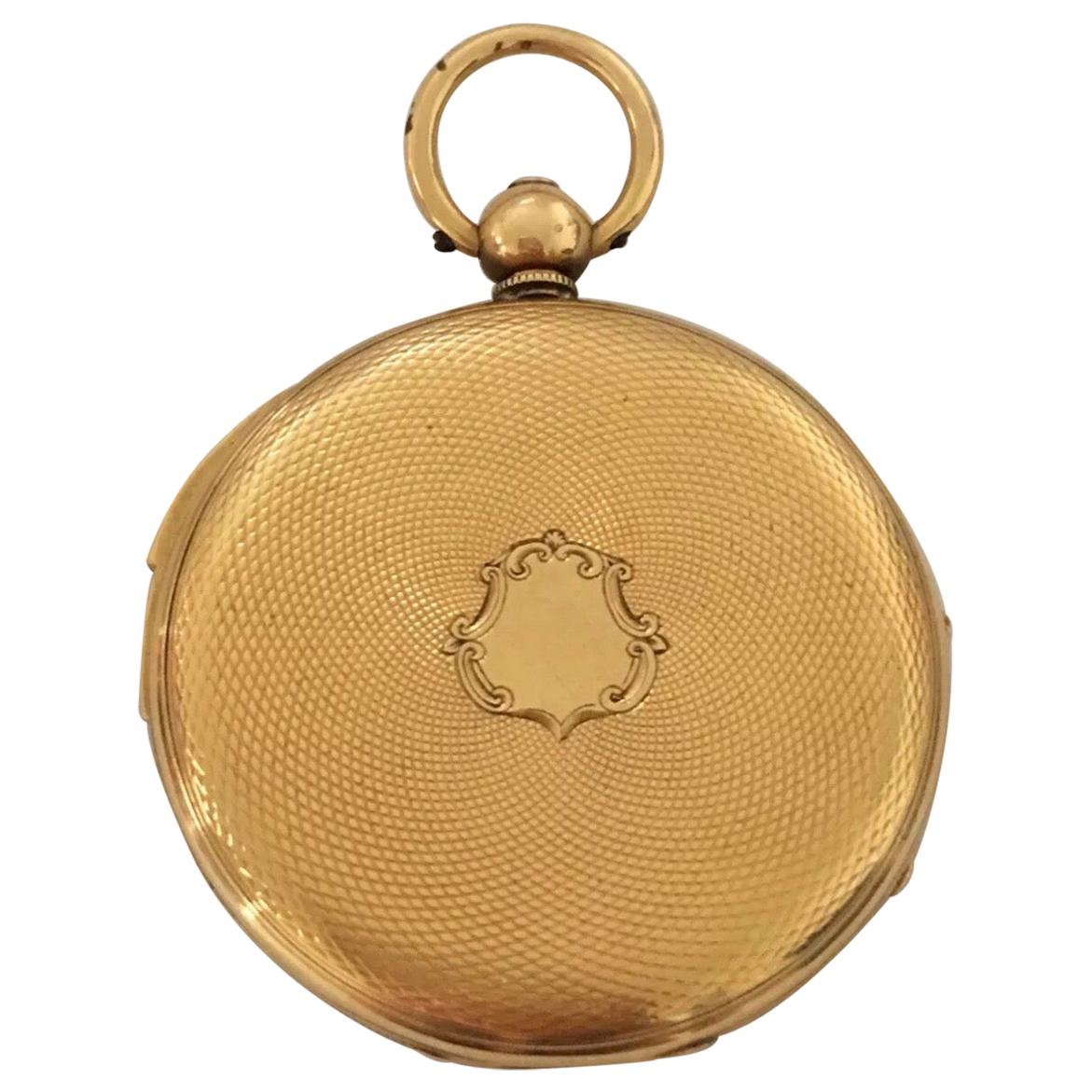 Fine Antique 18 Karat Gold Quarter Repeater Small Pocket Watch Signed Rotherhams