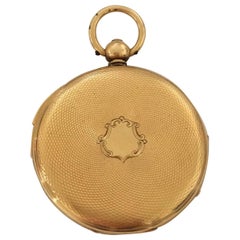 Feine antike 18 Karat Gold Quarter Repeater kleine Taschenuhr signiert Rotherhams