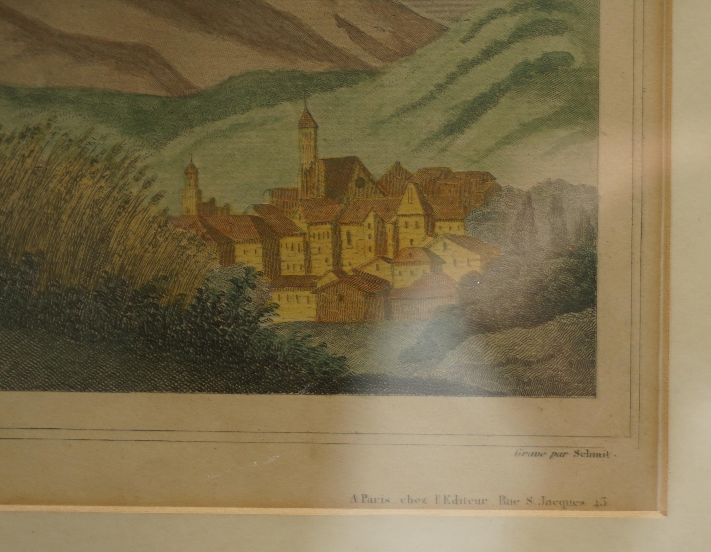 Fine carte ancienne à l'aquarelle du département des Hautes Alpes de 1856, réalisée à la main par Levasseur's en vente 2
