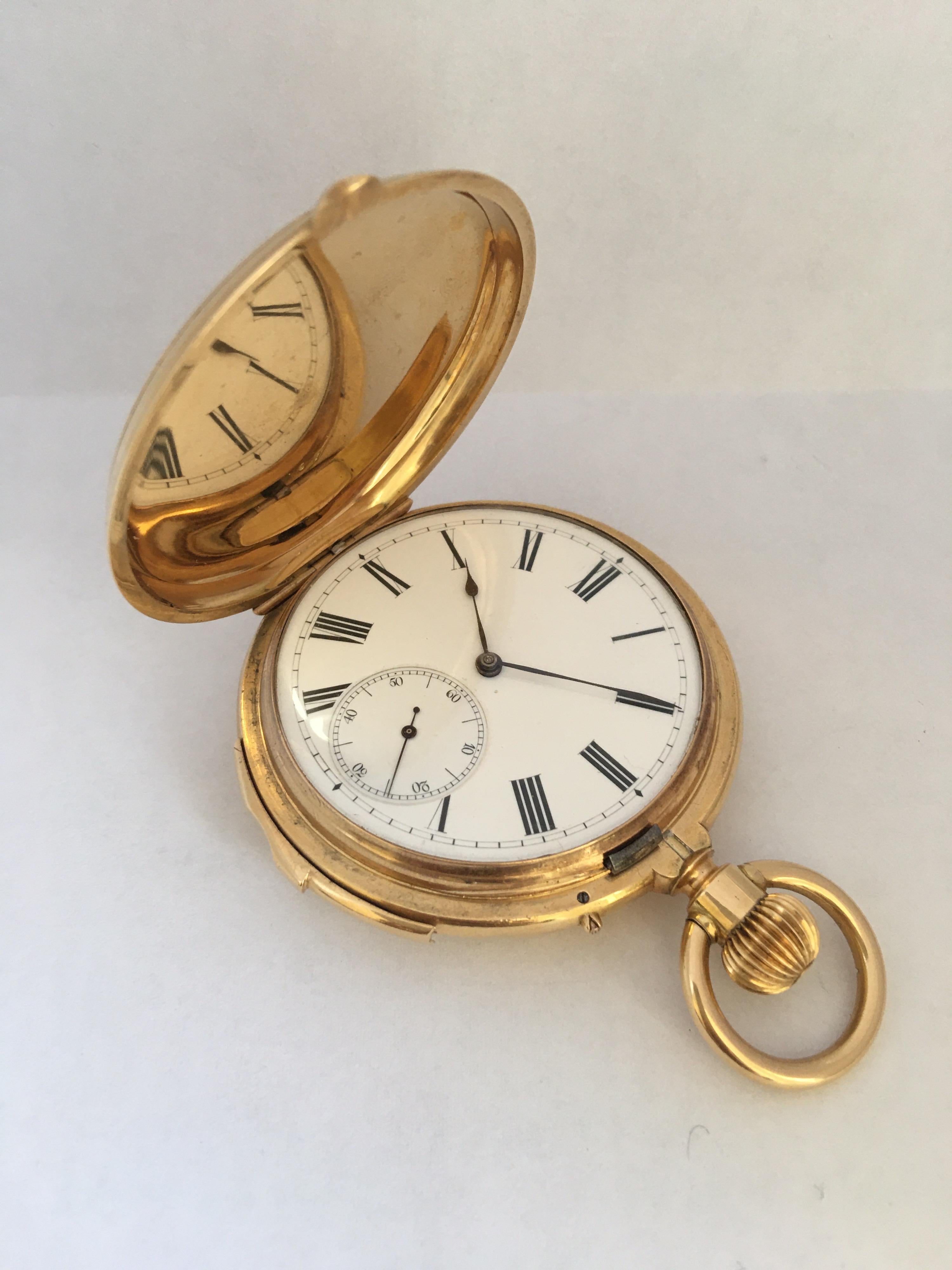 antique 18k gold pocket watch