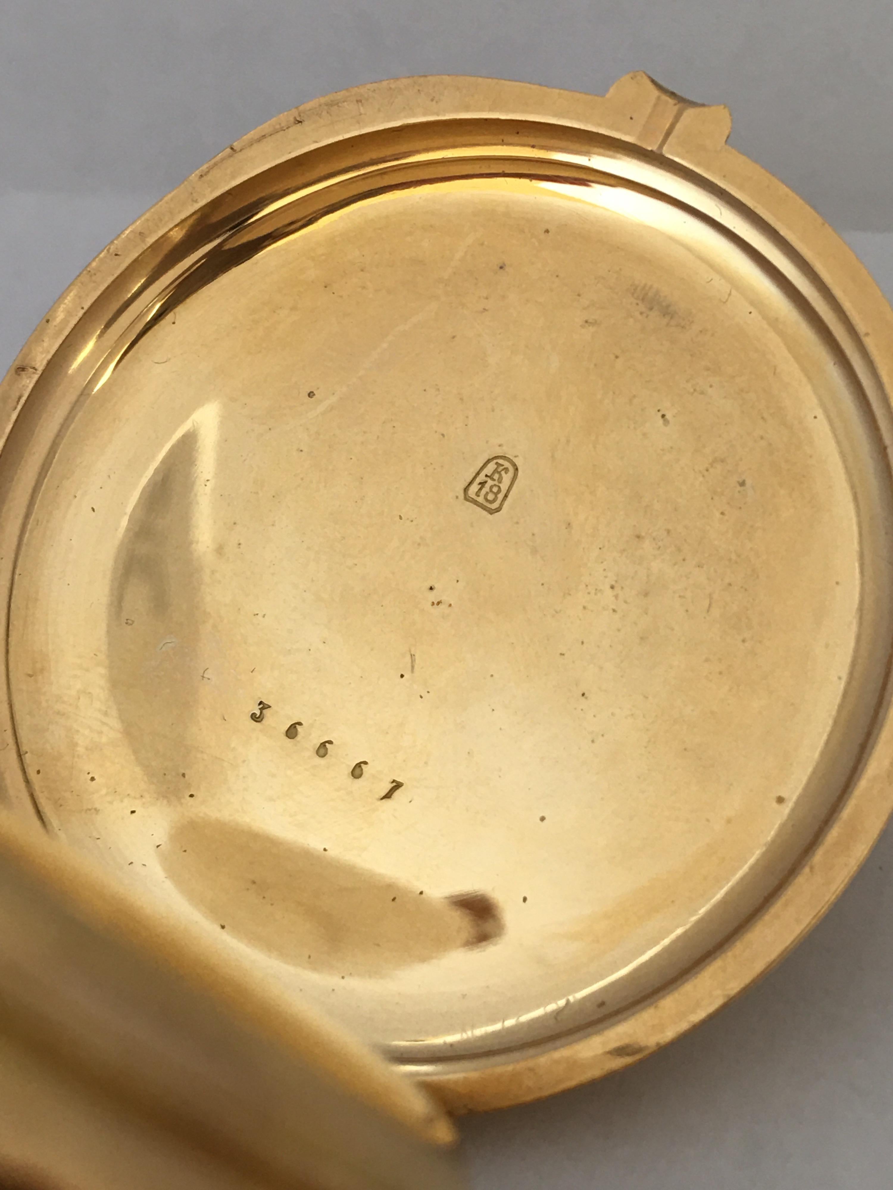 Fine Antique 18K Gold Engine turned Full Hunter Quarter Repeater Pocket Watch For Sale 2