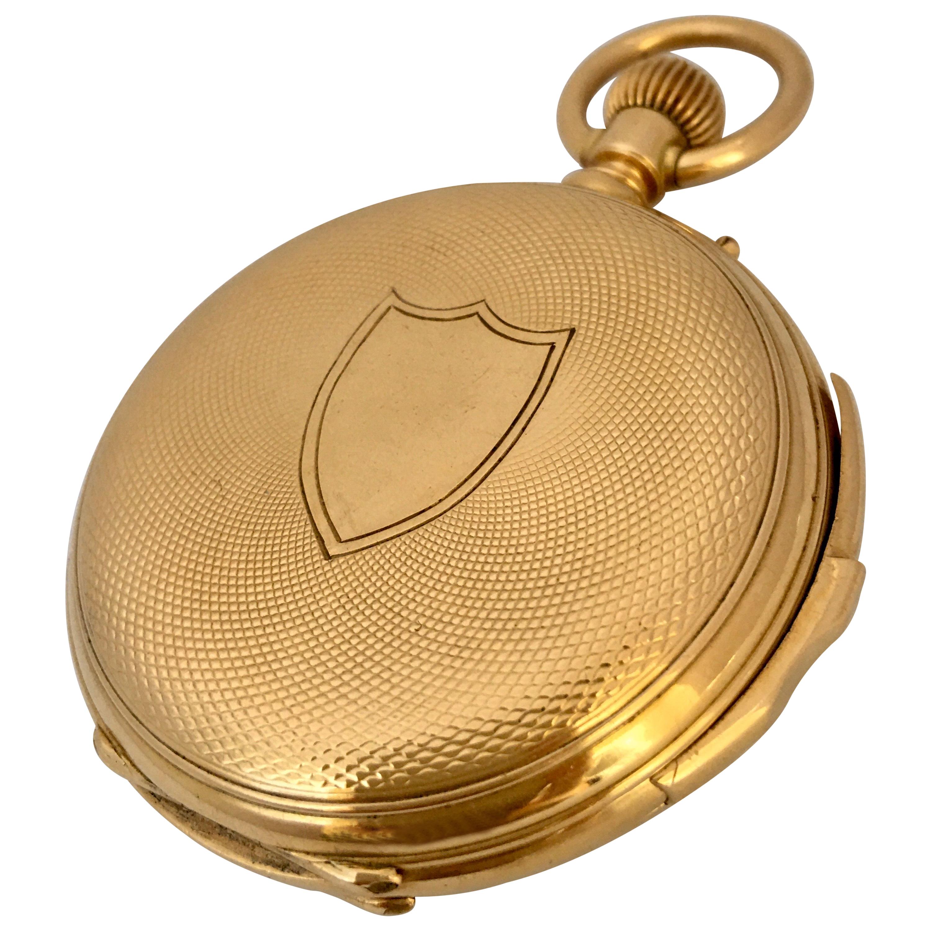 18k gold pocket watch