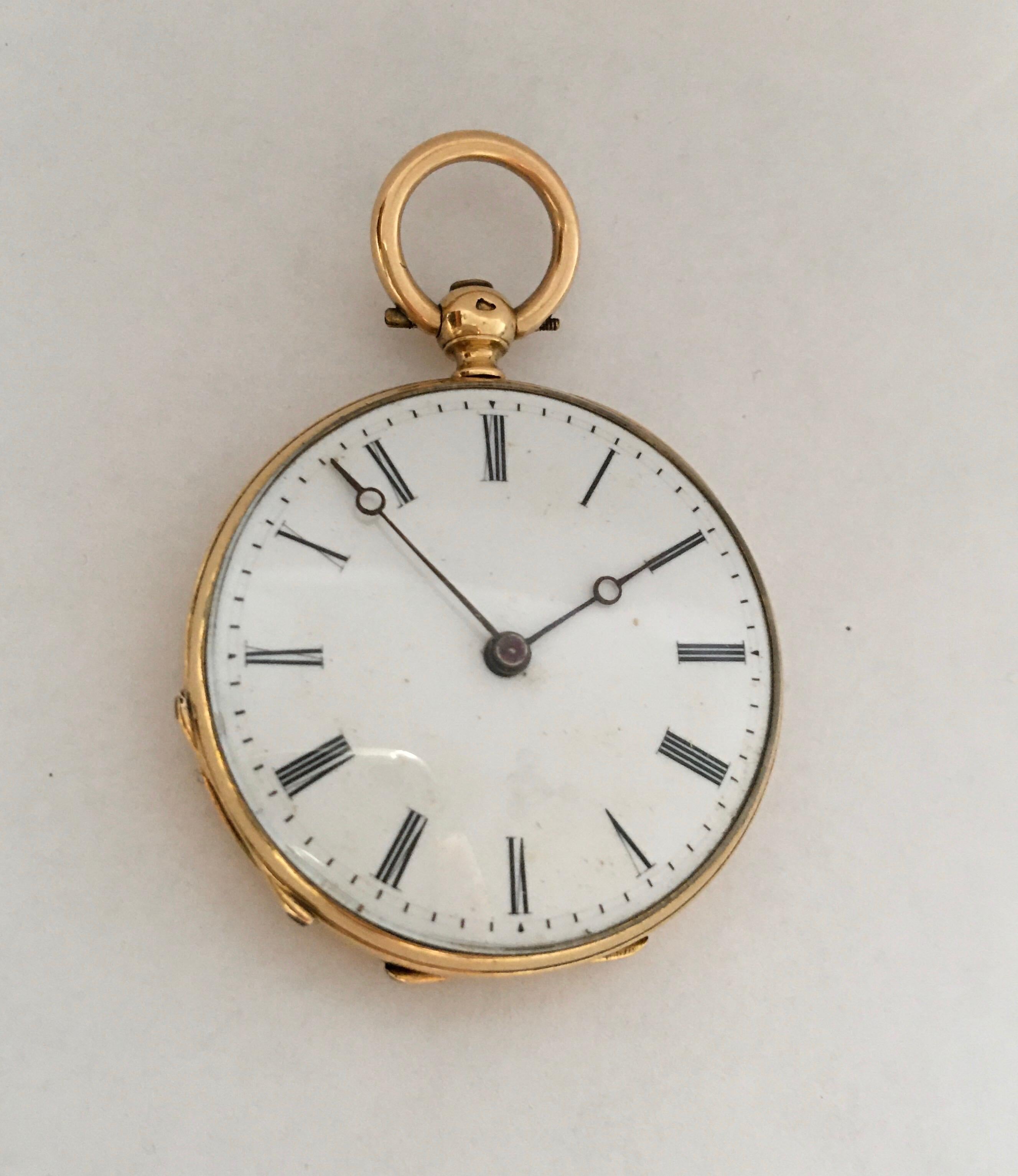 Fine Antique 18 Karat Gold Fob / Pocket Watch 4