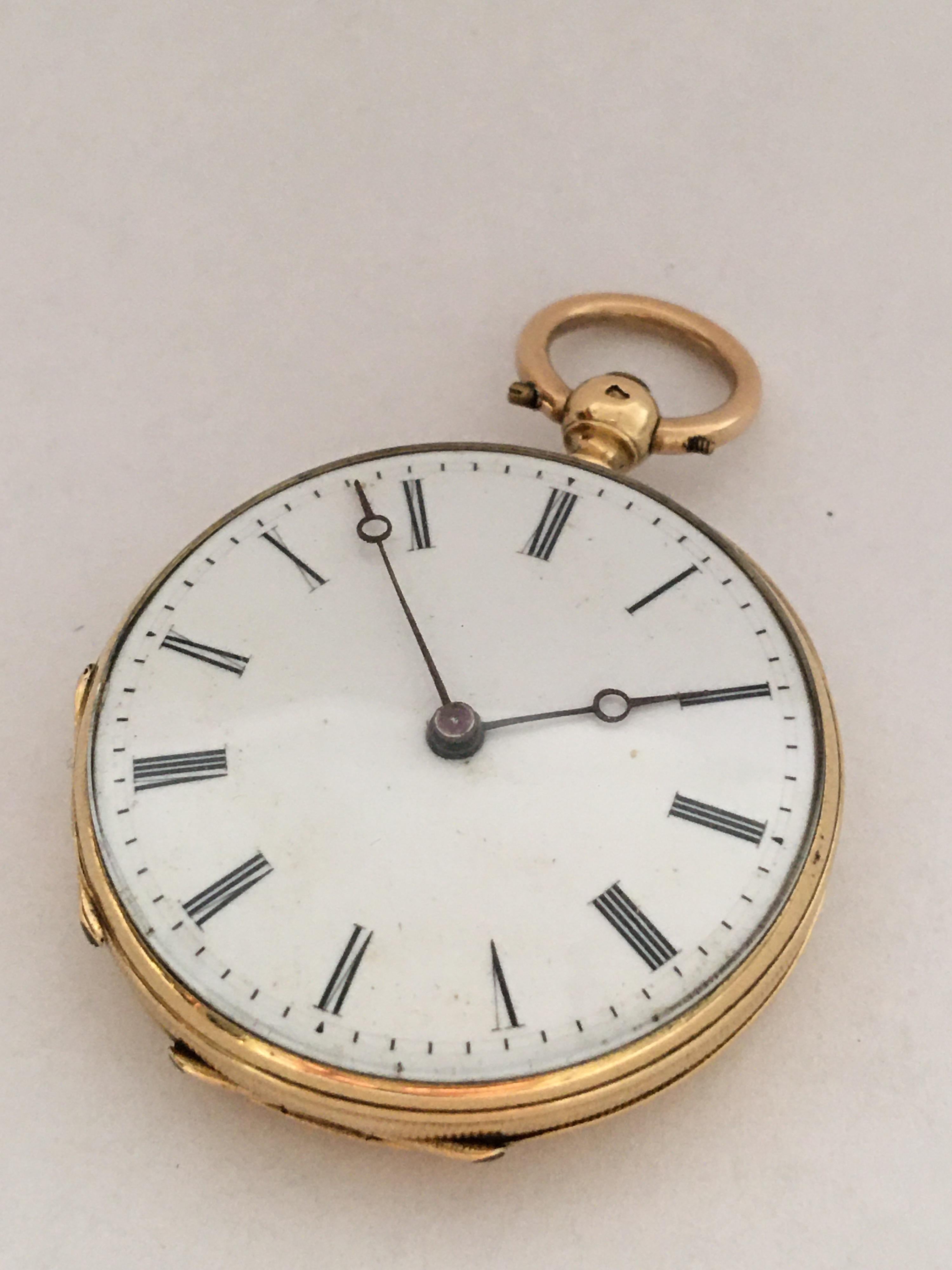 Fine Antique 18 Karat Gold Fob / Pocket Watch 7
