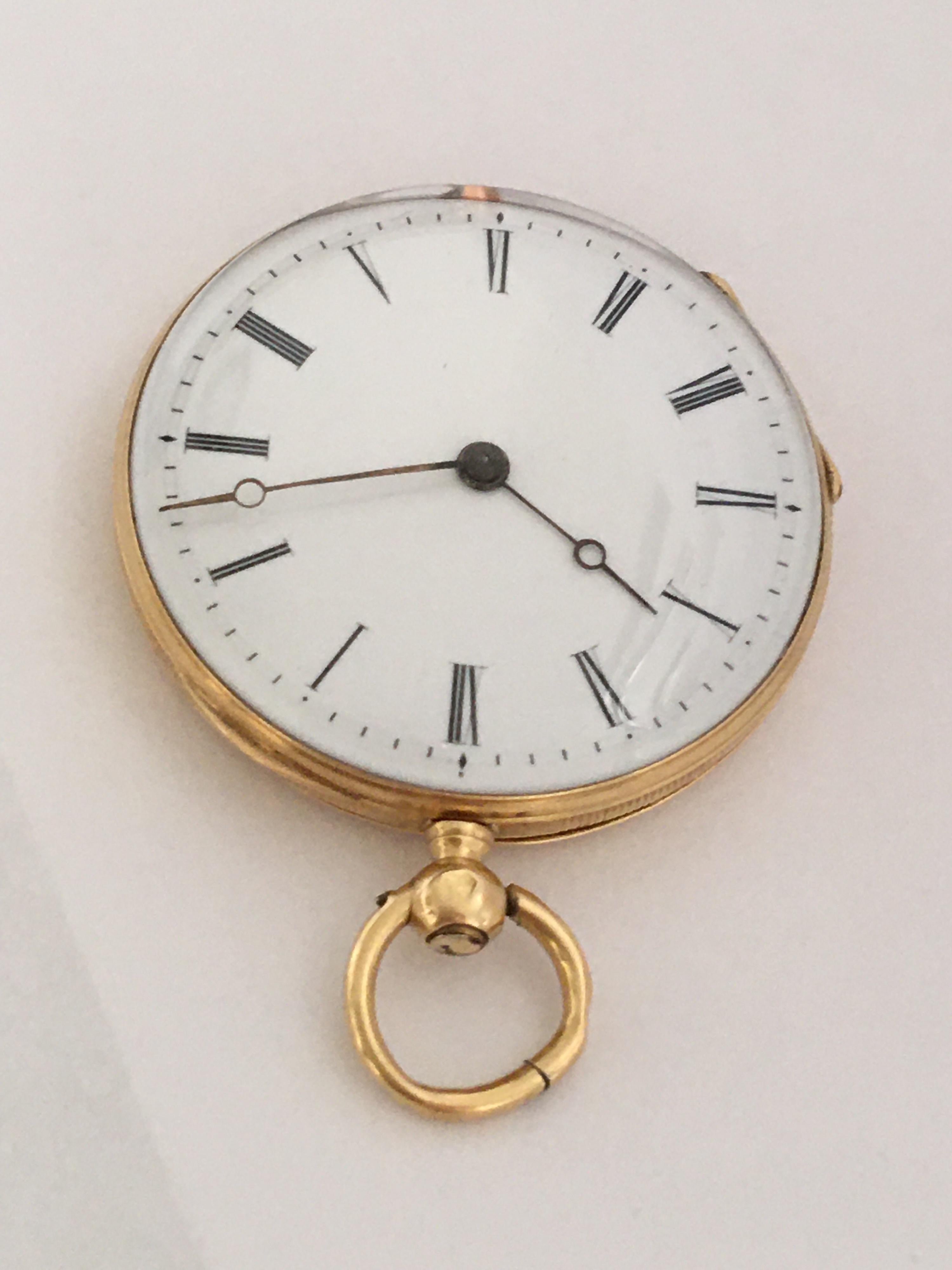 Fine Antique 18 Karat Gold Pocket / Fob Watch 6