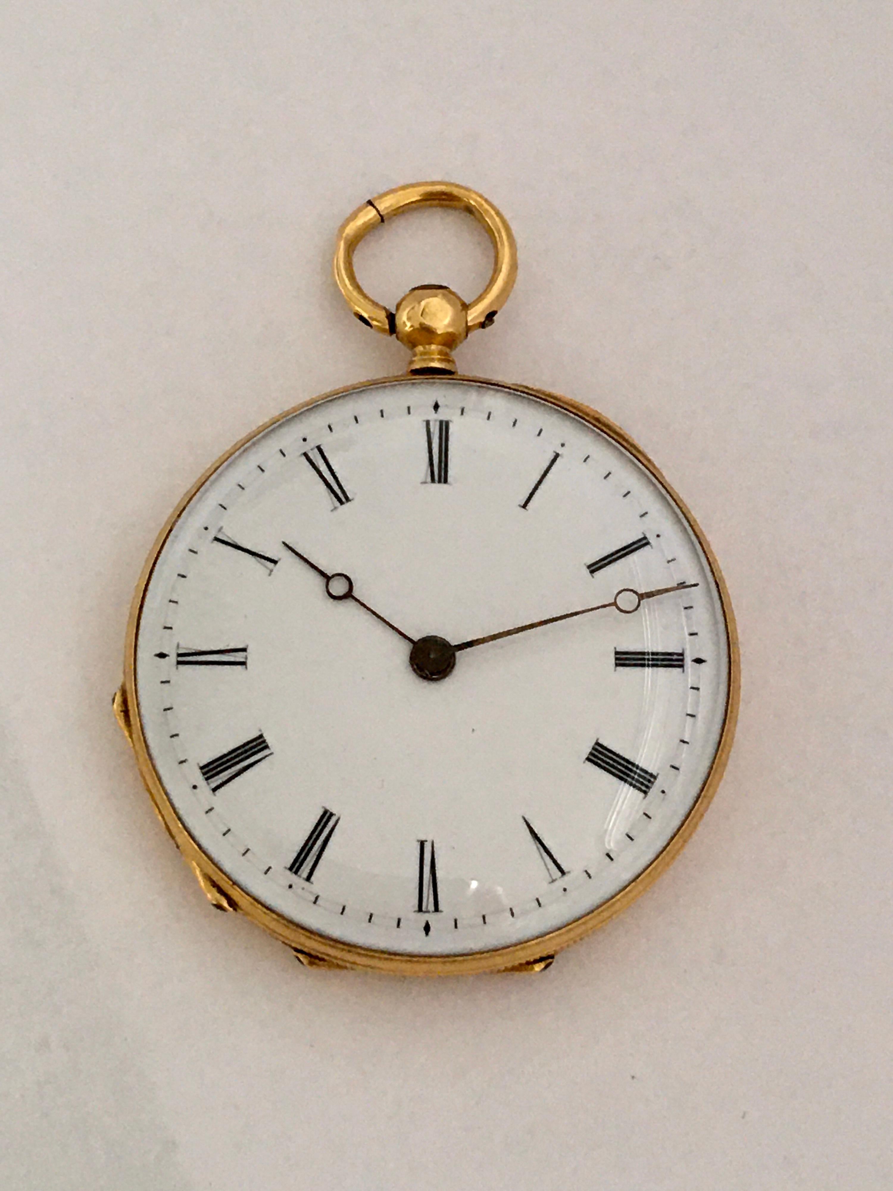 Fine Antique 18 Karat Gold Pocket / Fob Watch 7