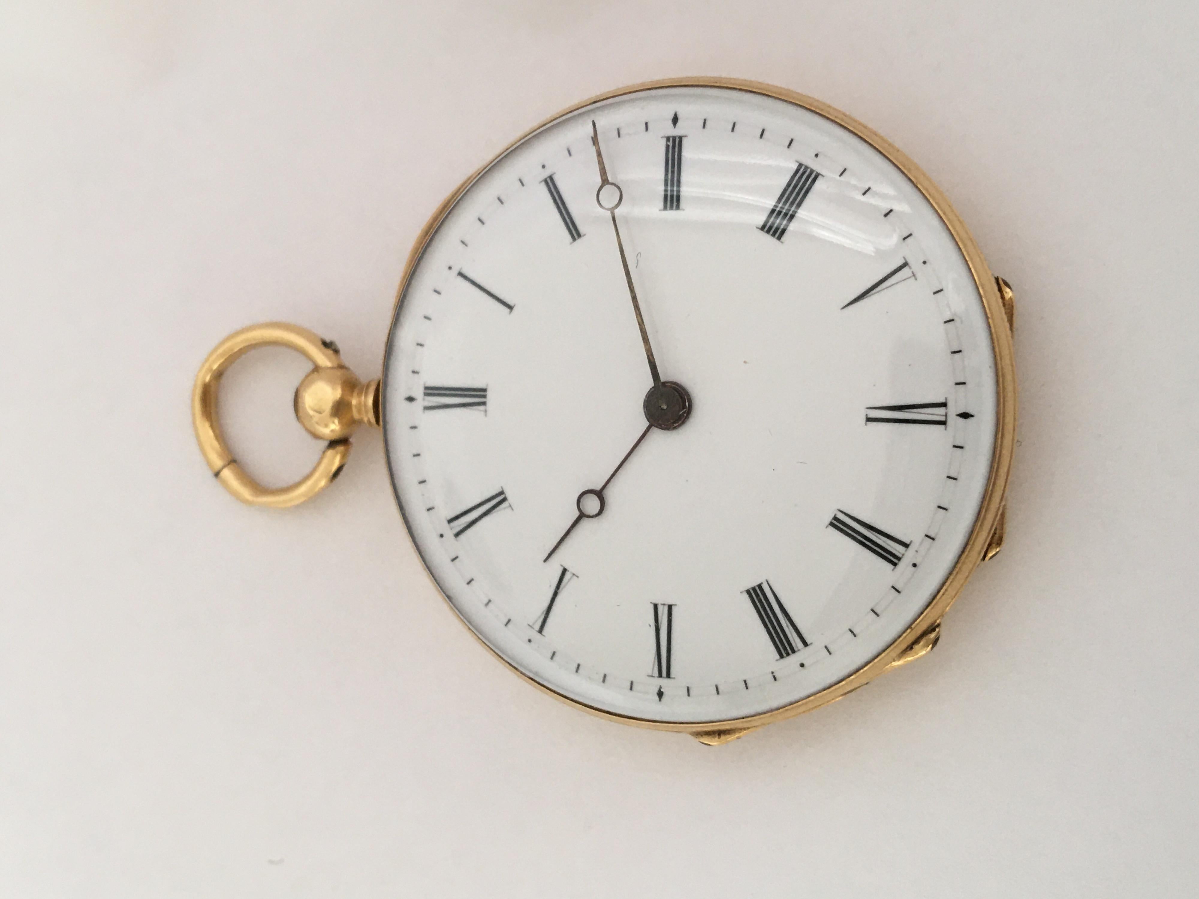 Fine Antique 18 Karat Gold Pocket / Fob Watch 8