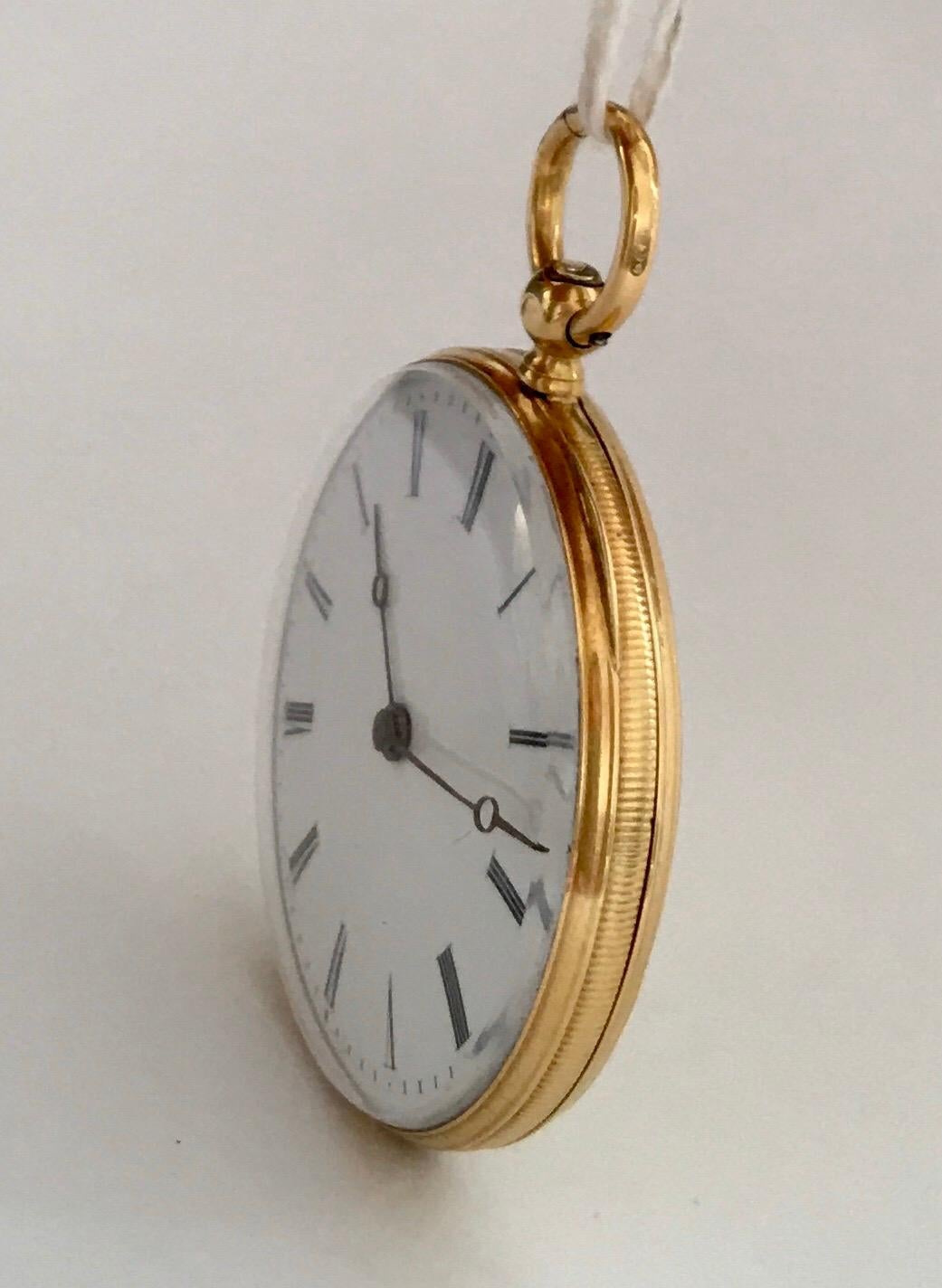 Fine Antique 18 Karat Gold Pocket / Fob Watch 9