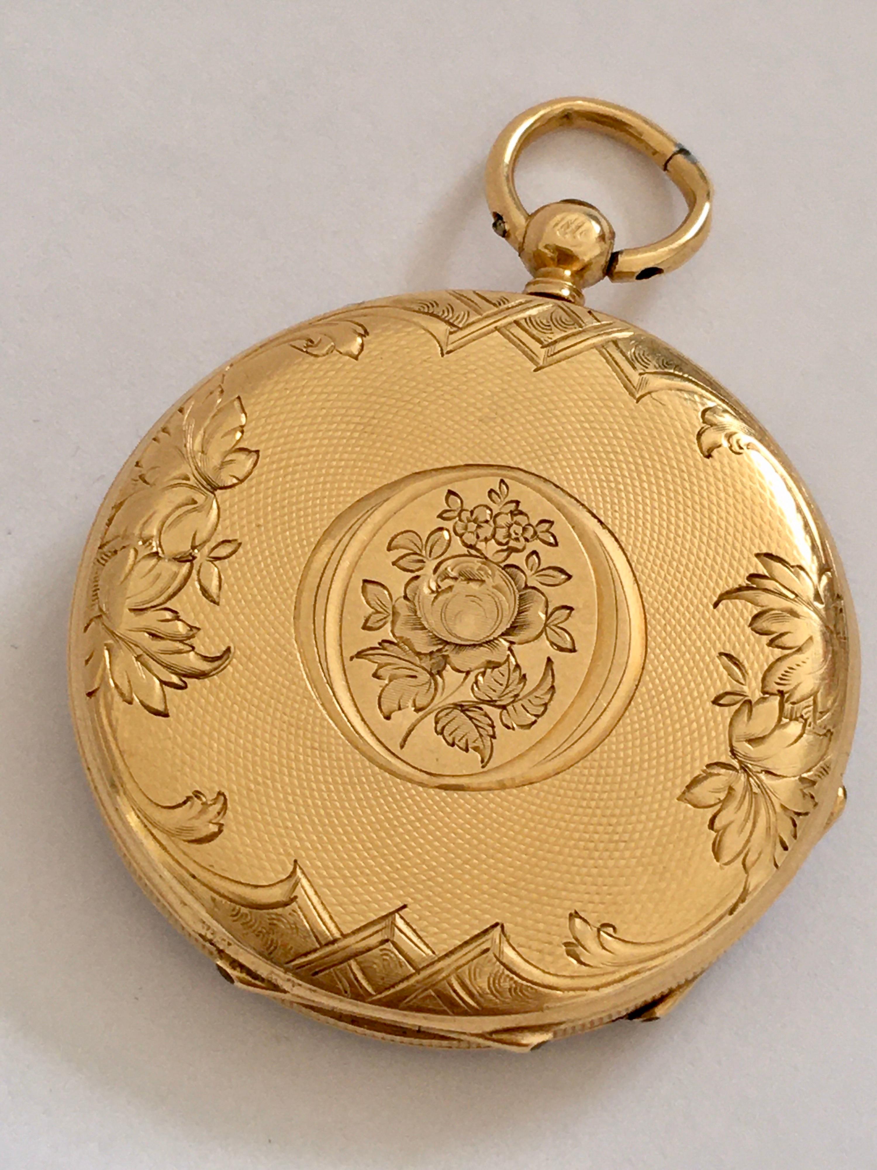 Fine Antique 18 Karat Gold Pocket / Fob Watch 13