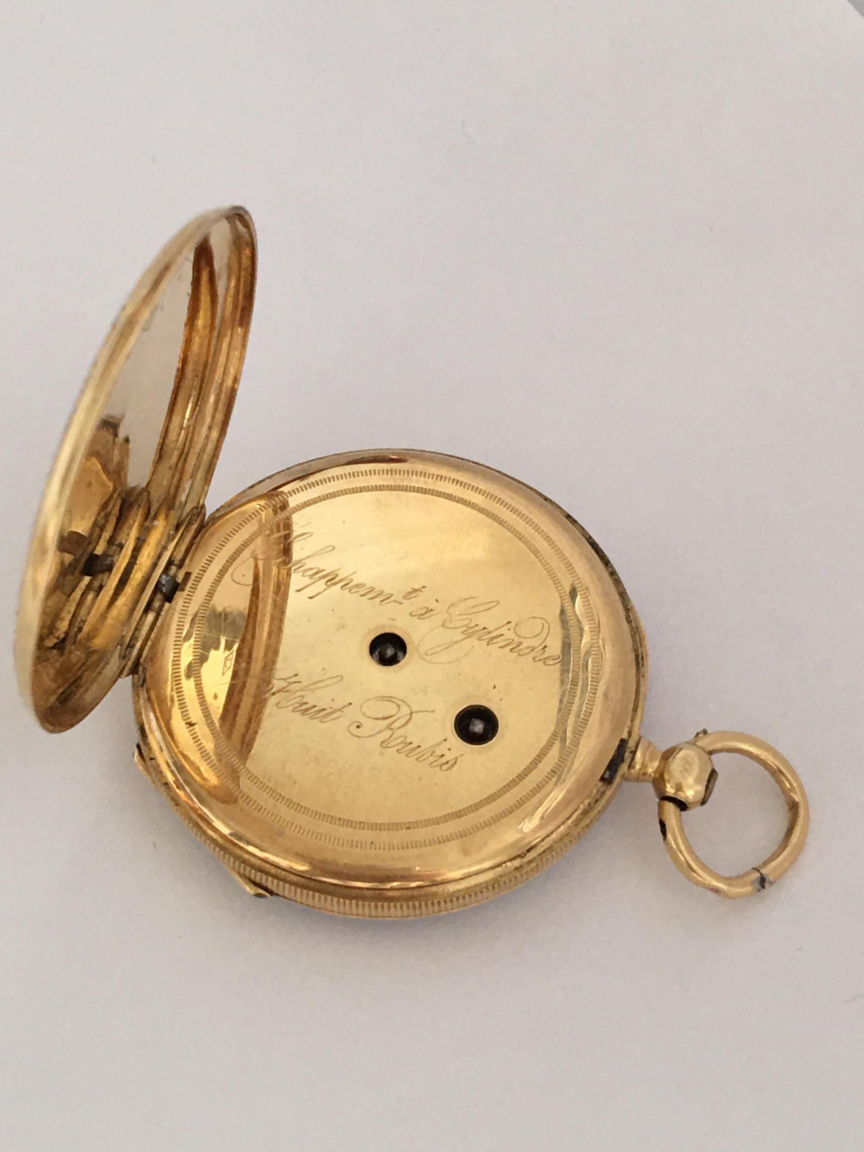 Fine Antique 18 Karat Gold Pocket / Fob Watch In Good Condition In Carlisle, GB