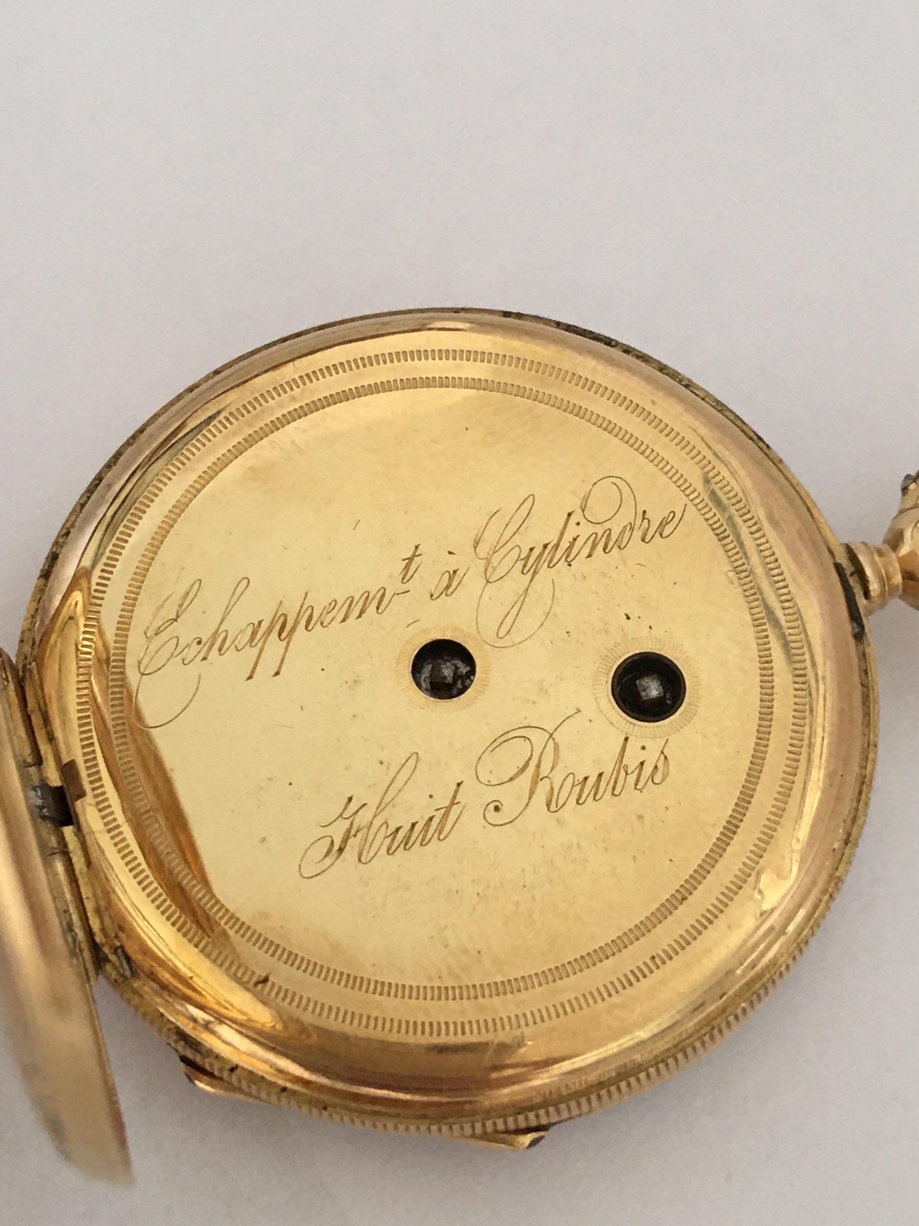 Fine Antique 18 Karat Gold Pocket / Fob Watch 3