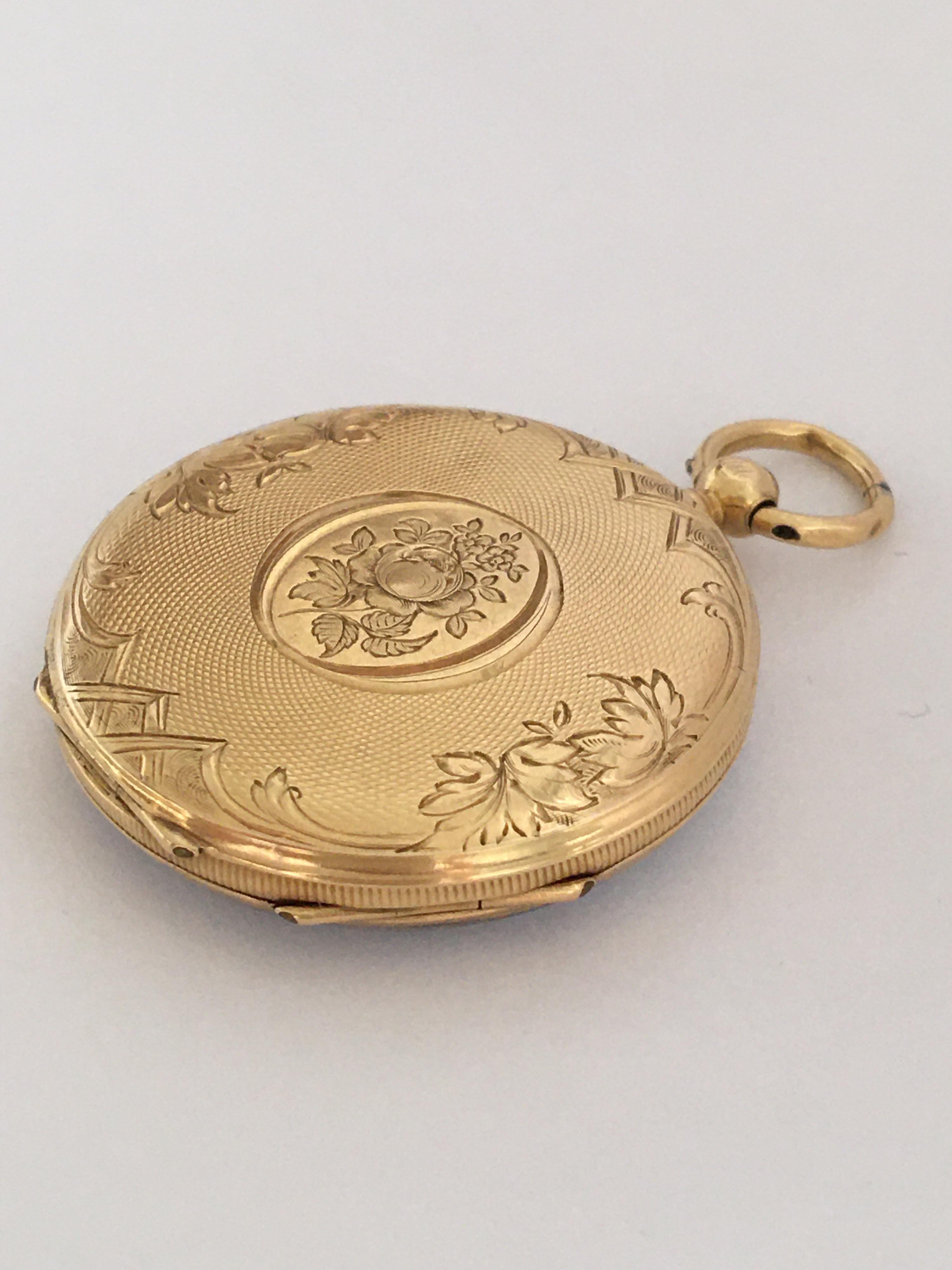 Fine Antique 18 Karat Gold Pocket / Fob Watch 4