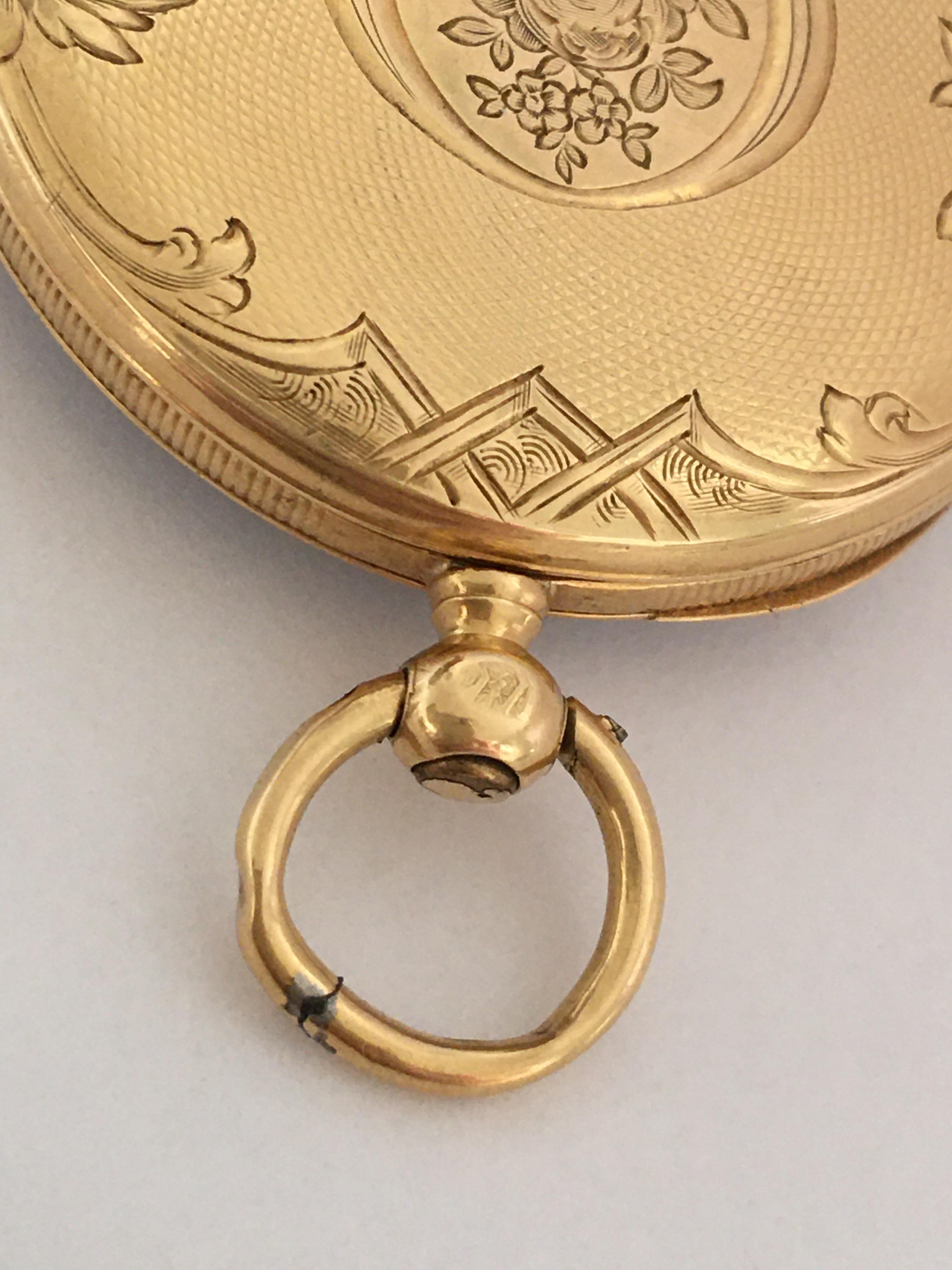 Fine Antique 18 Karat Gold Pocket / Fob Watch 5