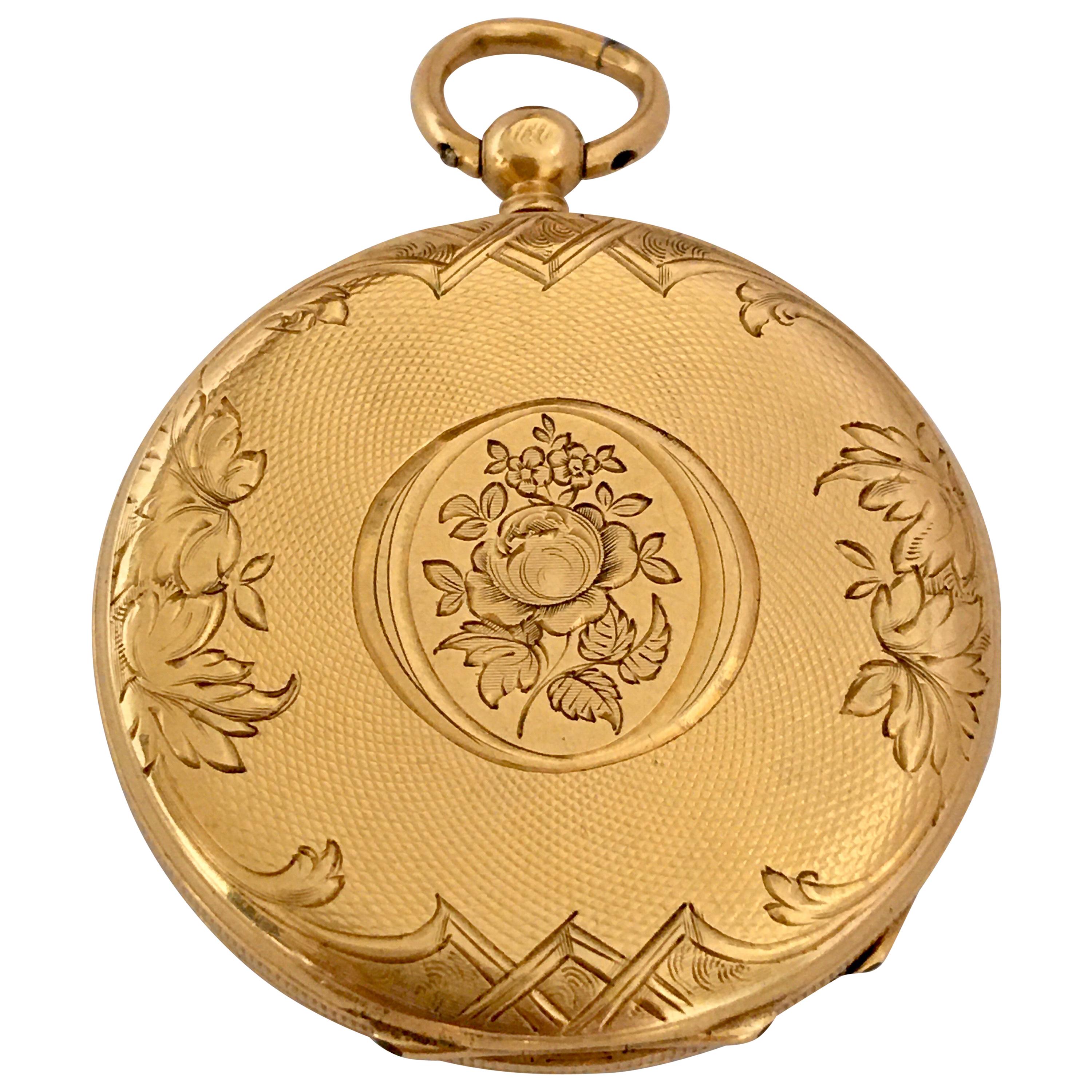 Fine Antique 18 Karat Gold Pocket / Fob Watch