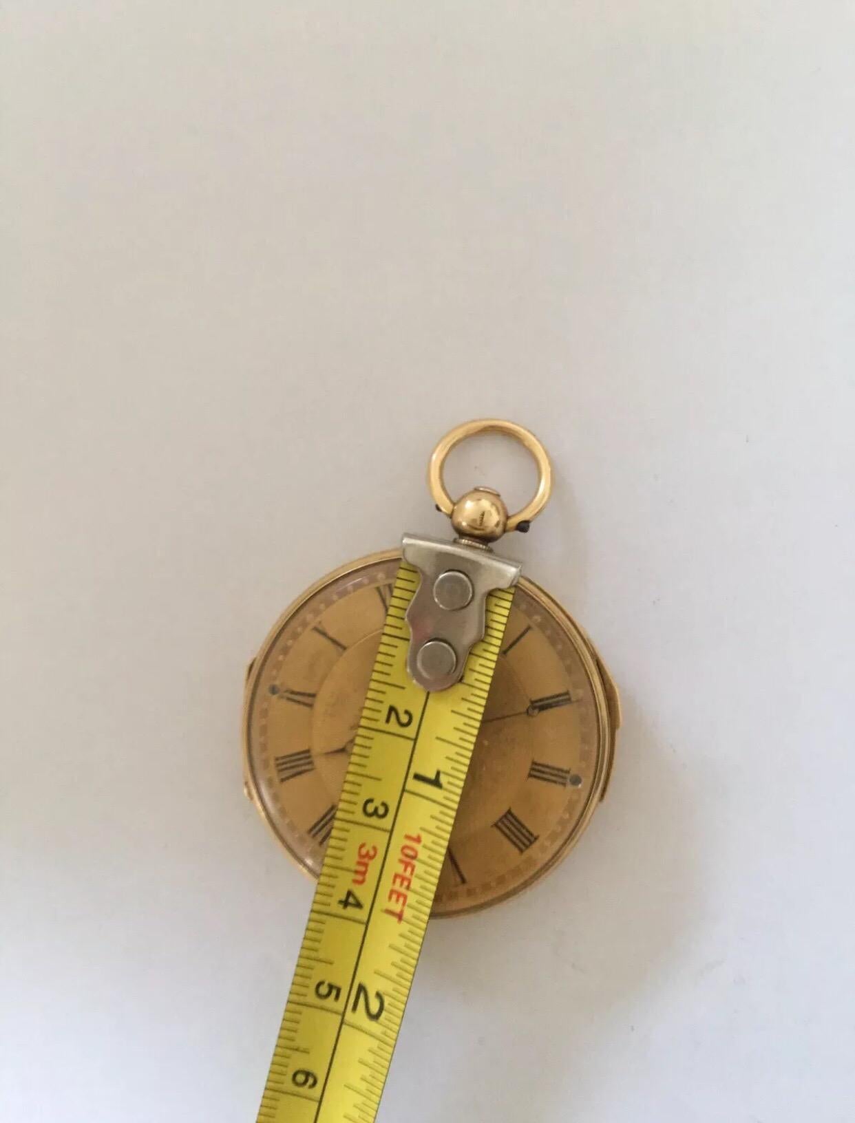Fine Antique 18 Karat Gold Quarter Repeater Small Pocket Watch Signed Rotherhams 4
