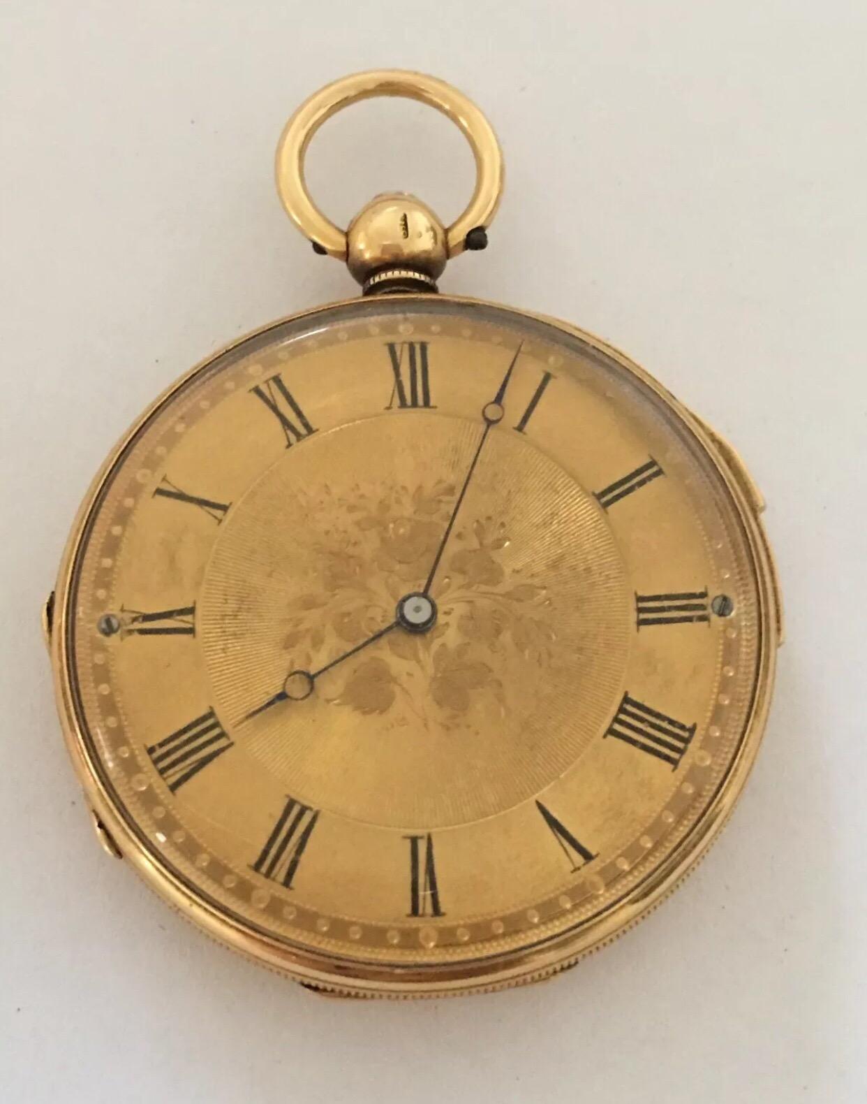 Fine Antique 18K Gold Quarter Repeater Small Pocket Watch Signed Rotherhams c.1880’s


This beautiful and very fine quality watch is in good working condition and is running well. Diameter is 40mm.