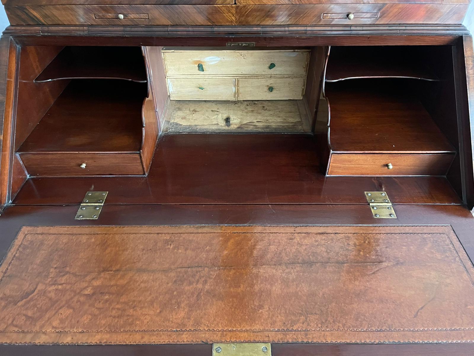 Fine Antique 18th Century Rosewood Bureau Bookcase For Sale 9