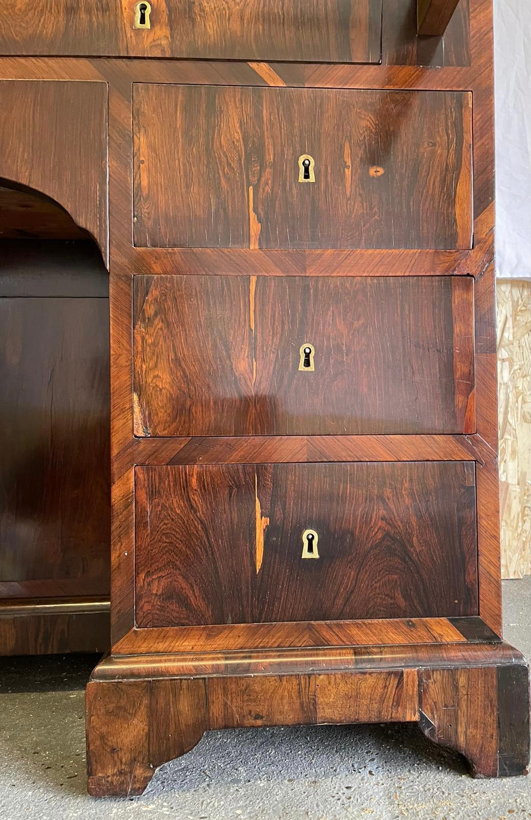 Fine Antique 18th Century Rosewood Bureau Bookcase For Sale 2