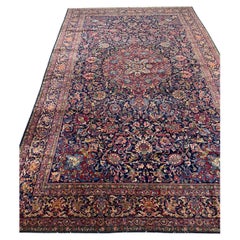 Fine Antique 19th Century Persian Kashan Rug — 10'10 x 16'9