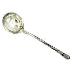 Fine Antique 19th Century Russian Silver Caviar Spoon