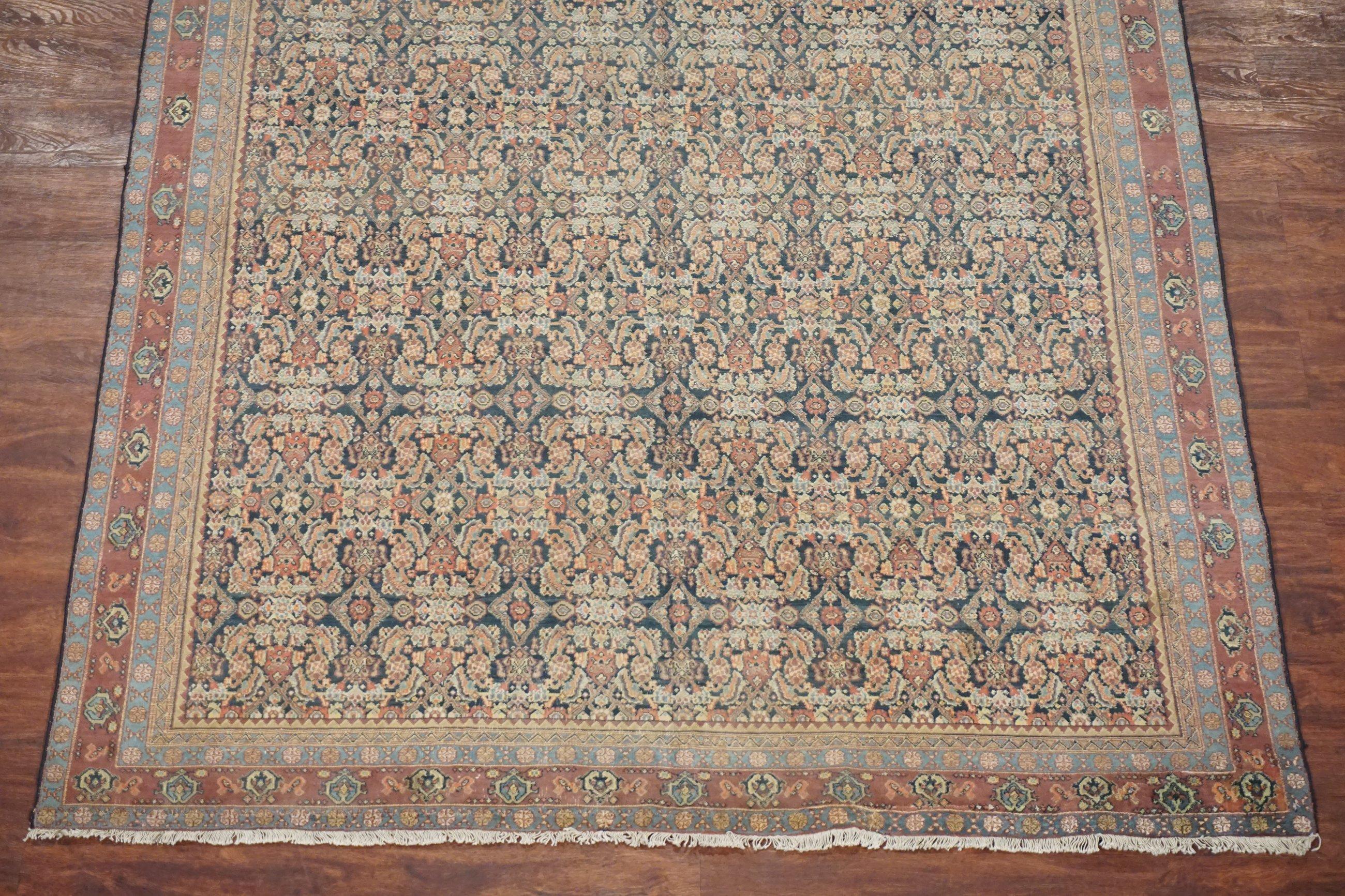 20th Century Fine Antique Agra Herati Cotton Rug, circa 1900 For Sale