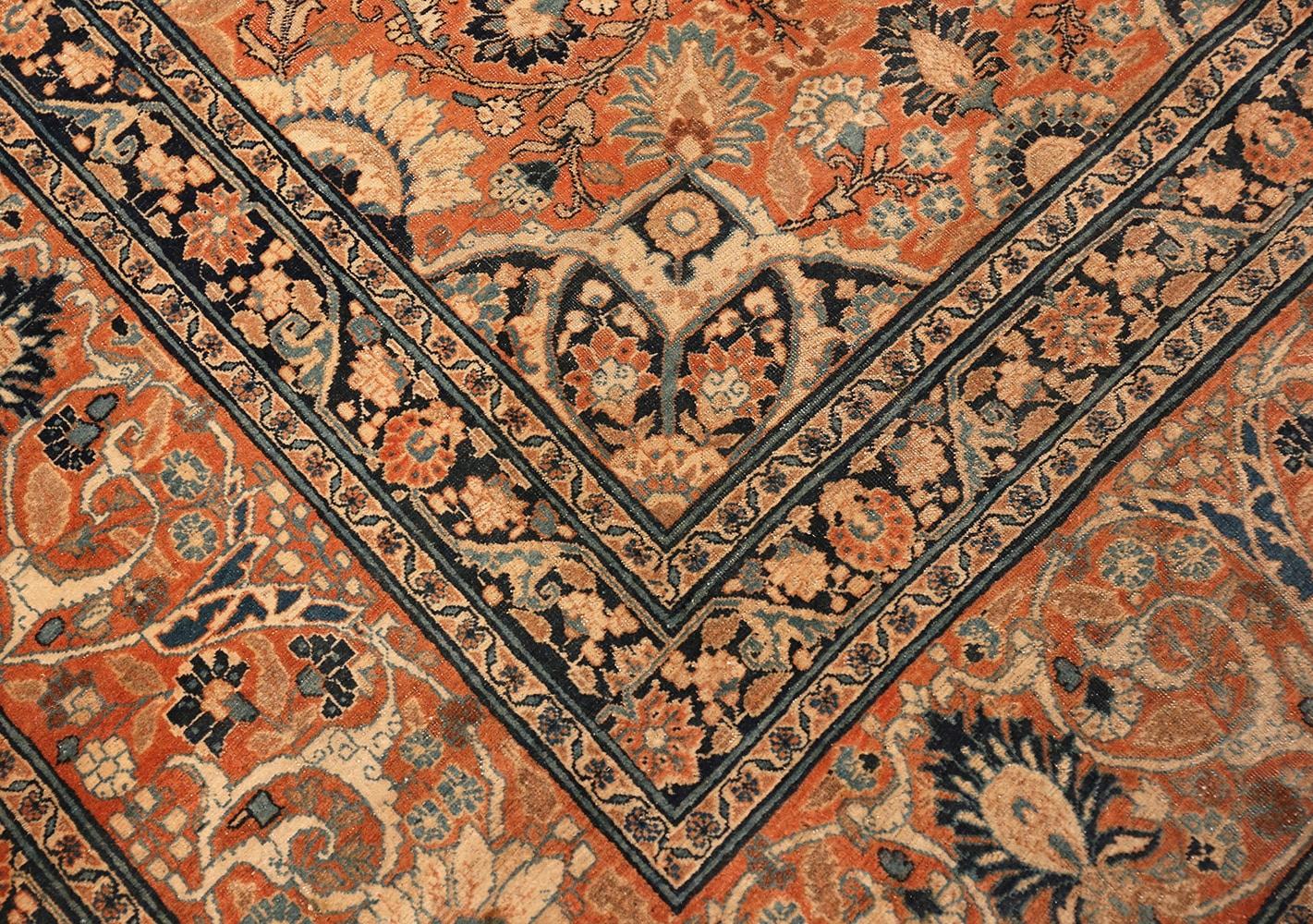 Antique Persian Tabriz Rug, Country of Origin / Rug Type: Persian Rugs, Circa Date: 1880. Size: 12 ft 6 in x 17 ft 10 in (3.81 m x 5.44 m)

