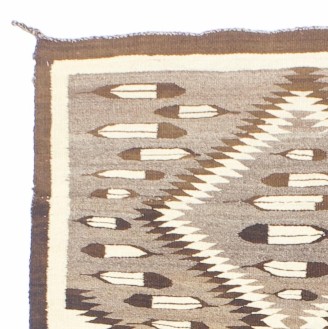 20th Century Fine Antique American Indian Navajo Rug 3’5” x 4’3