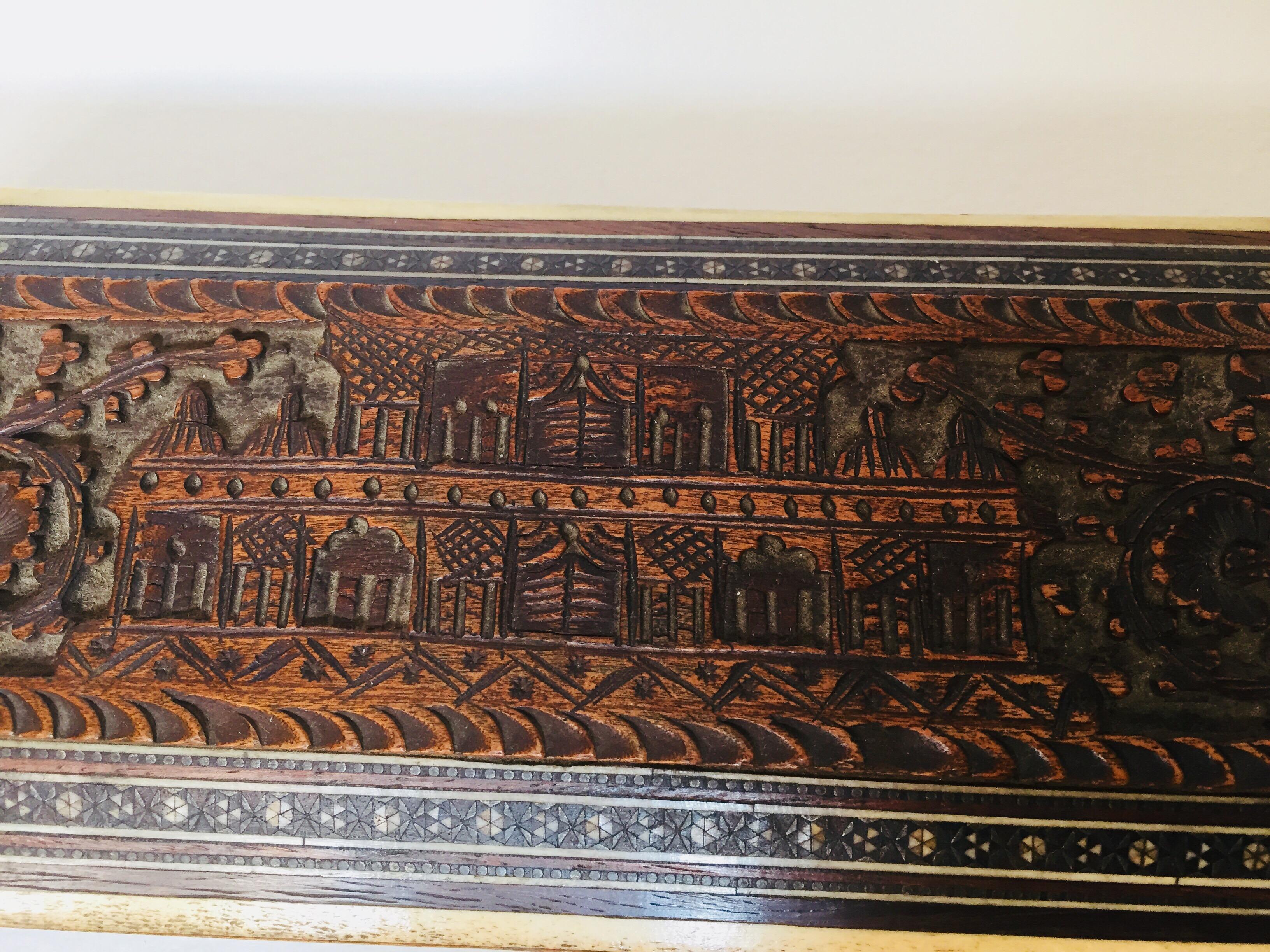 Schöne antike anglo-indische Bombay Inlay Box im Angebot 9