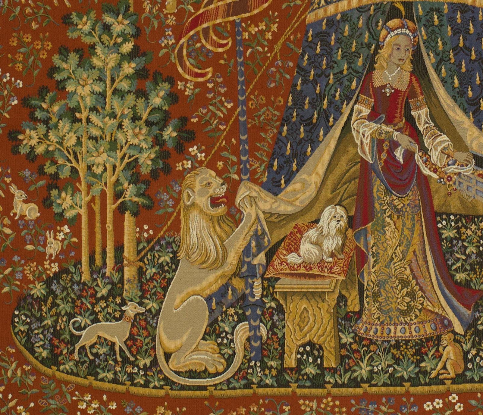 XIX secolo Arazzo antico Belgio Chinoiserie Design 8'9