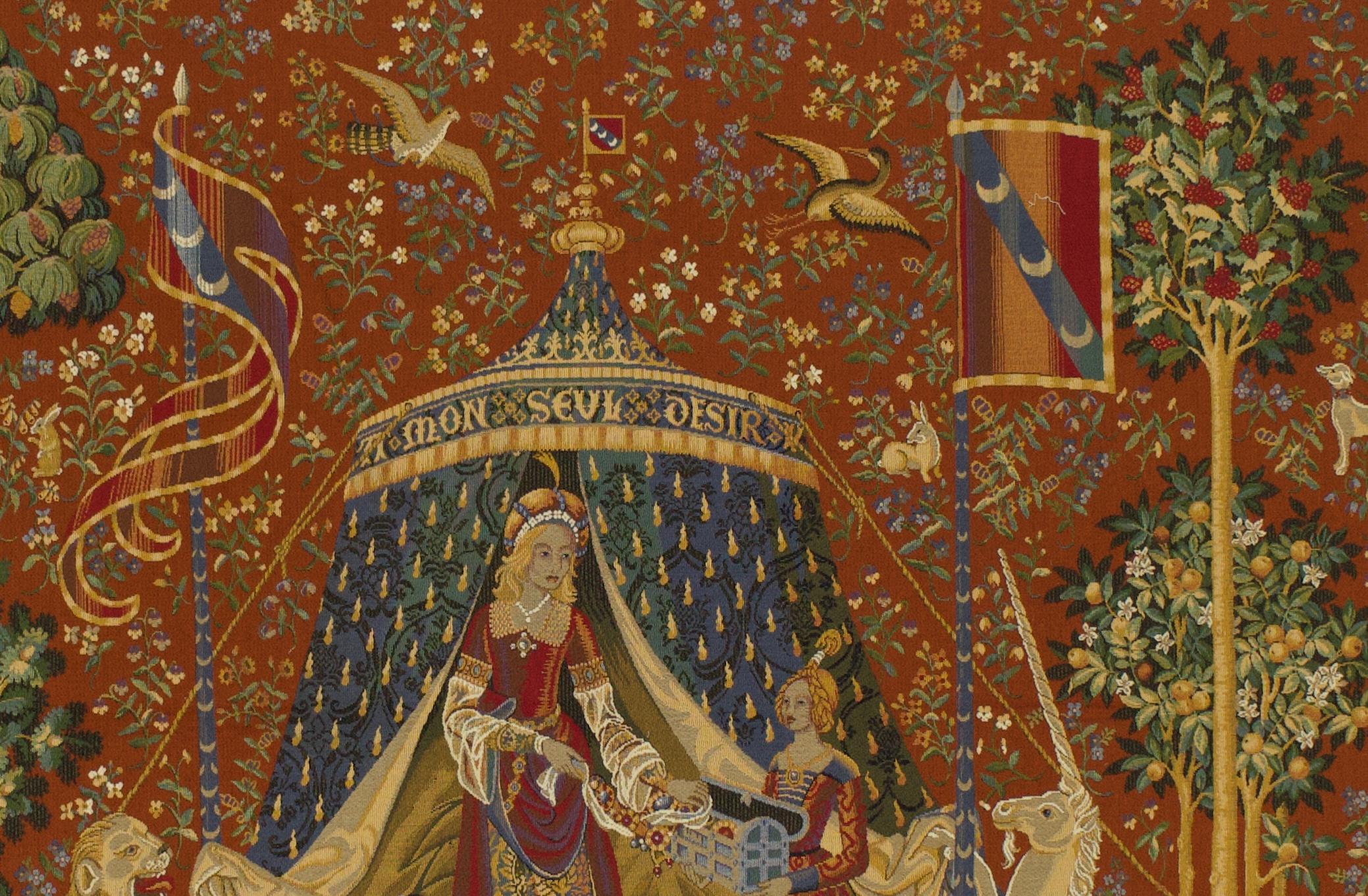 Arazzo antico Belgio Chinoiserie Design 8'9