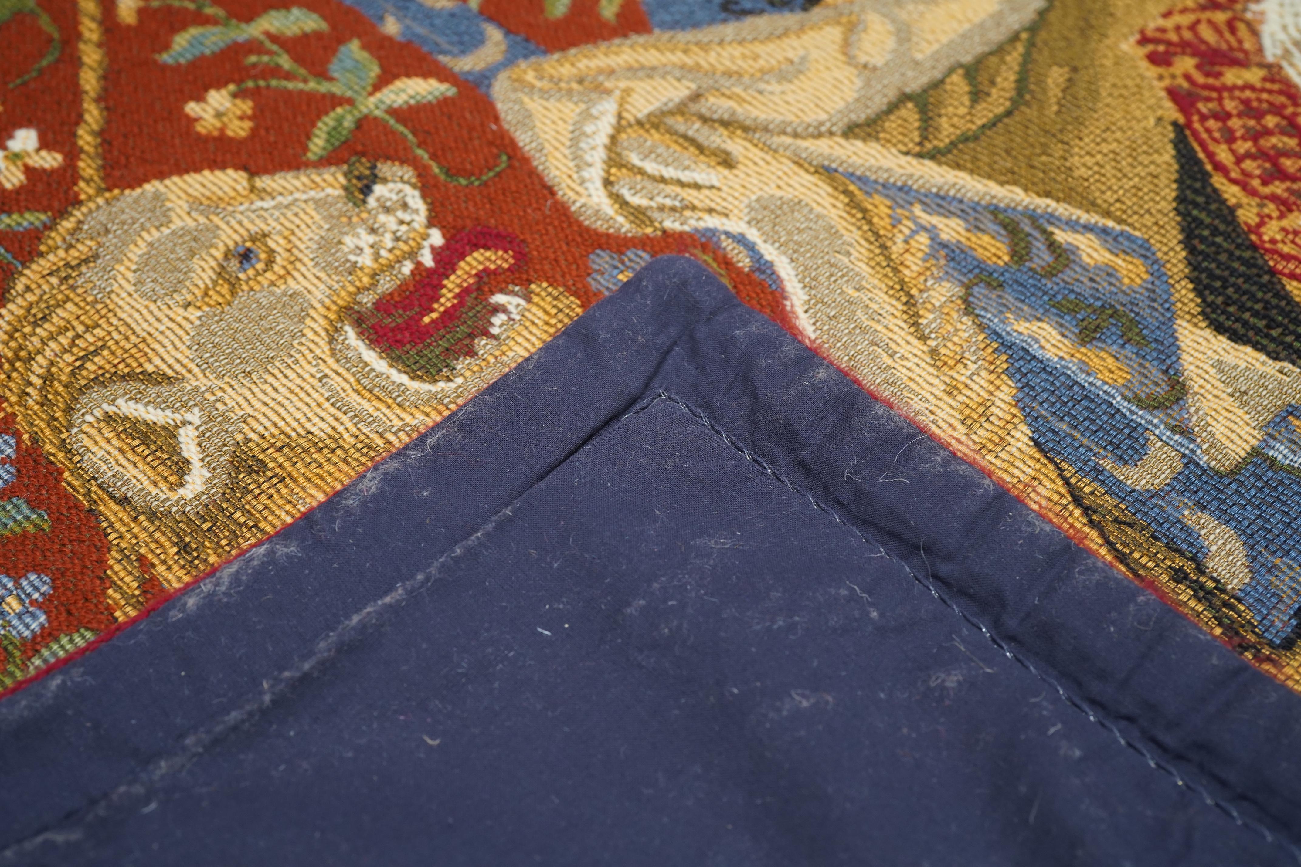 Arazzo antico Belgio Chinoiserie Design 8'9