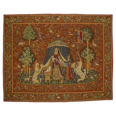 Fine Antique Belgium Chinoiserie Design Tapestry 8'9" x 11’0"