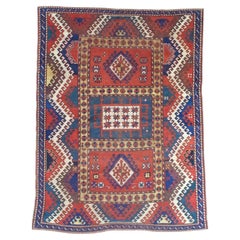 Tapis ancien Borchelou Kazak 5'6" x 7'3