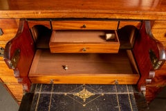 Fine Antique British Mahogany Campaign Style Server Chest