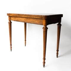 Fine Antique Burr Walnut Card Table Attributed To Gillows, 19th Century