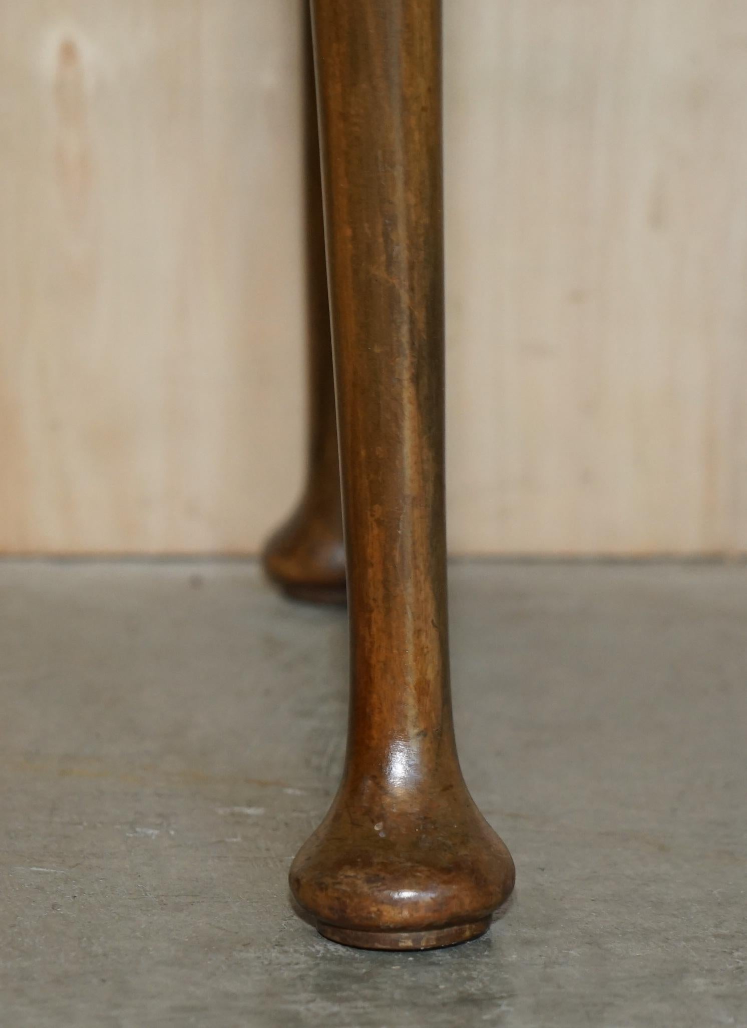 Early 20th Century Fine Antique Burr Walnut circa 1900 Console Games Demi Lune Card Table Unfolds