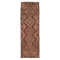 Fine Antique Camel Ground Bakshaish Runner Rug