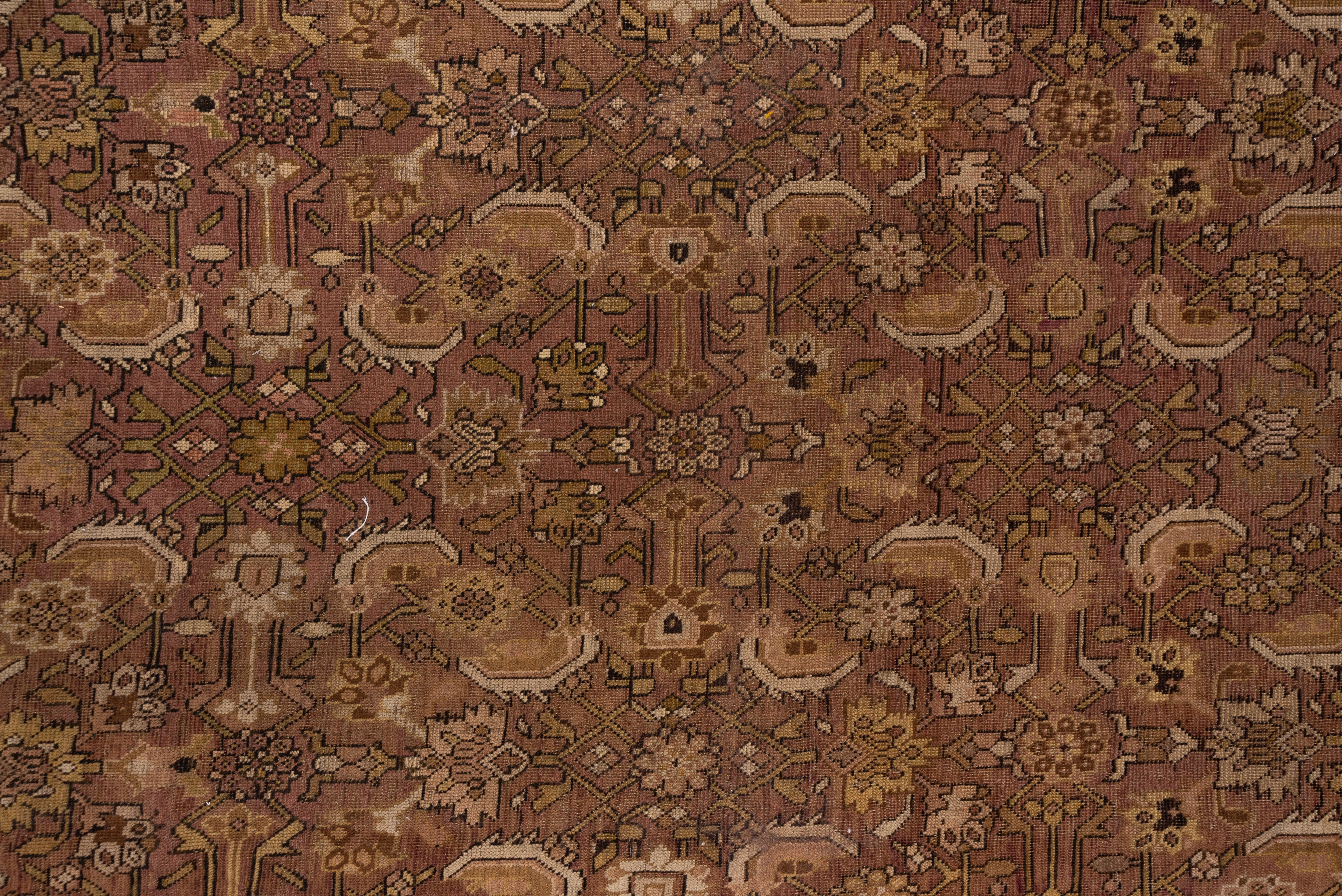 Laine Fine tapis de galerie caucasien ancien du Karabagh, tons bruns, vers 1900 en vente