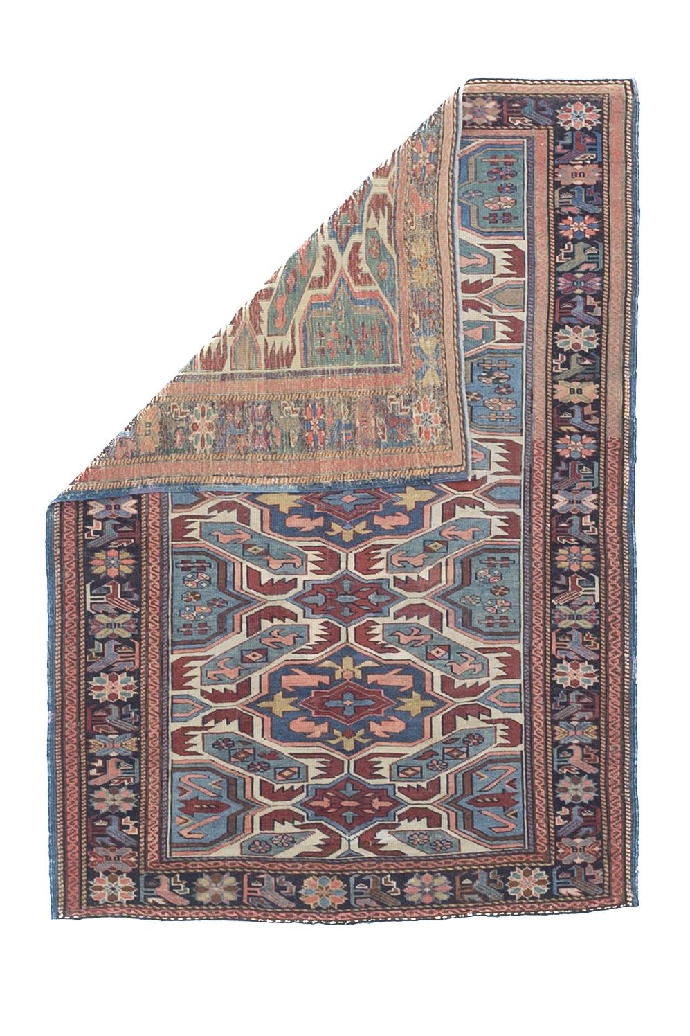 Tapis ancien Kuba du Caucase 3'7