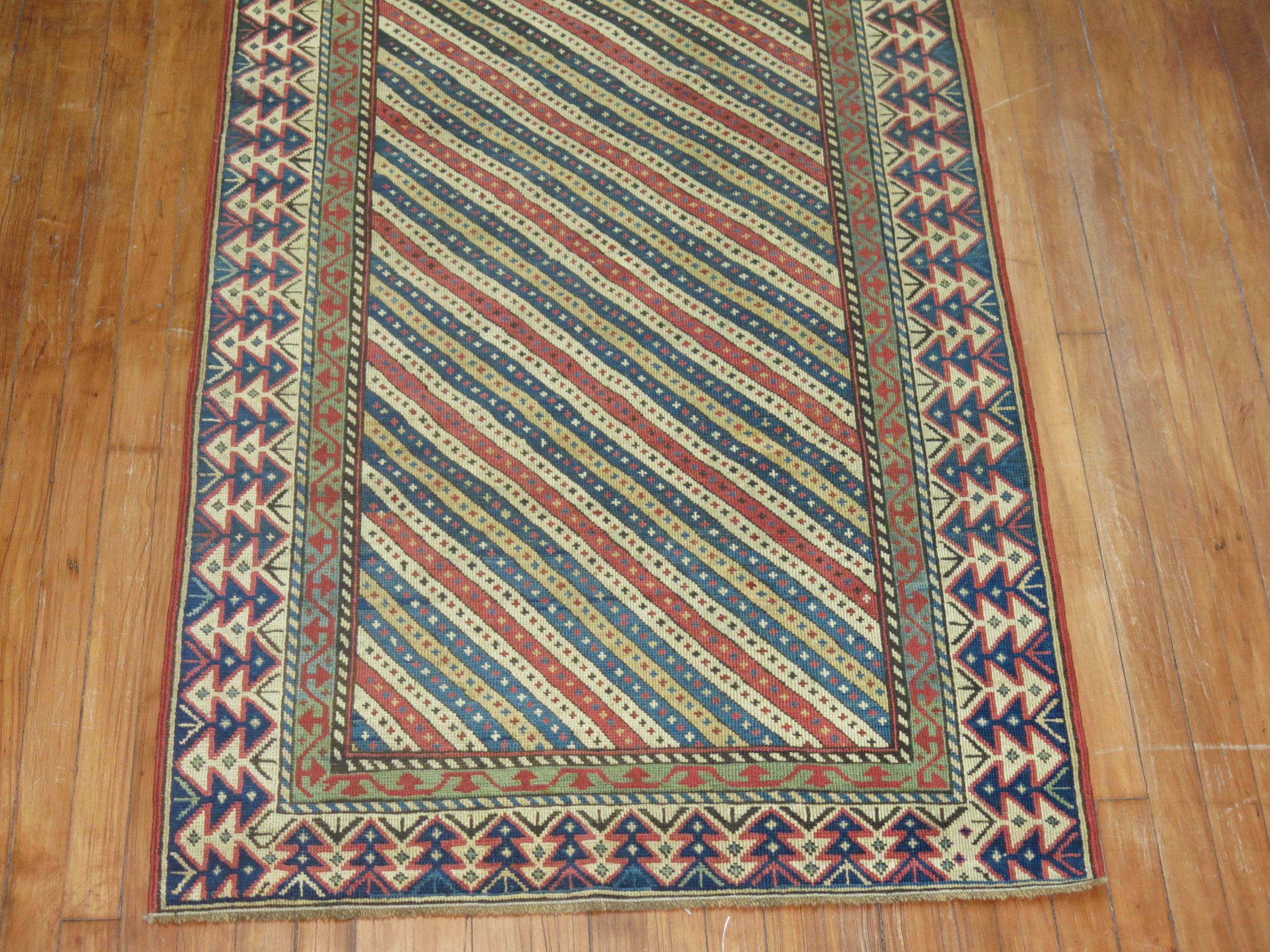 Fine Antique Caucasian Kuba Small Runner 1